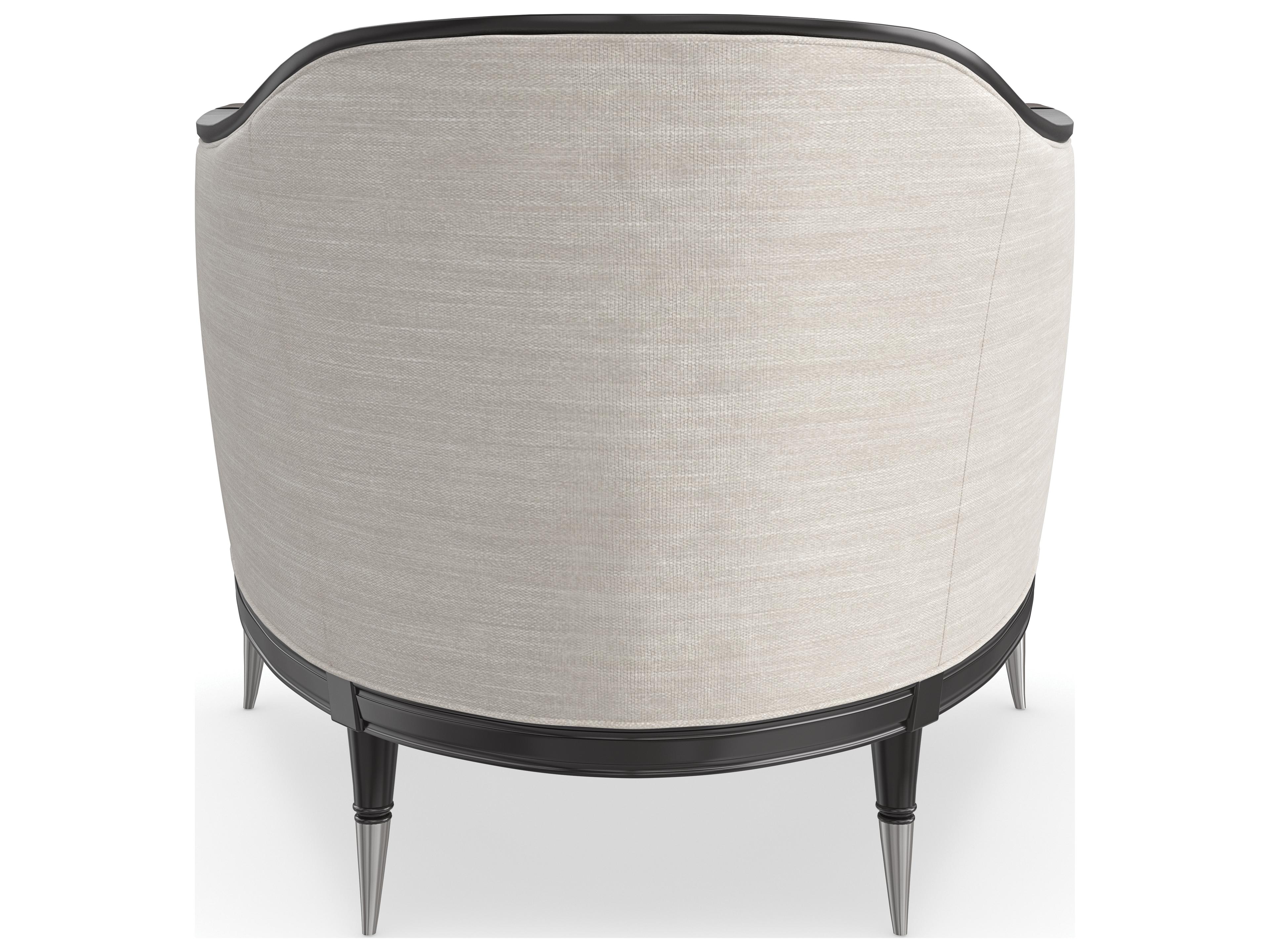 Caracole Upholstery Splash Cream Fabric Accent Chair