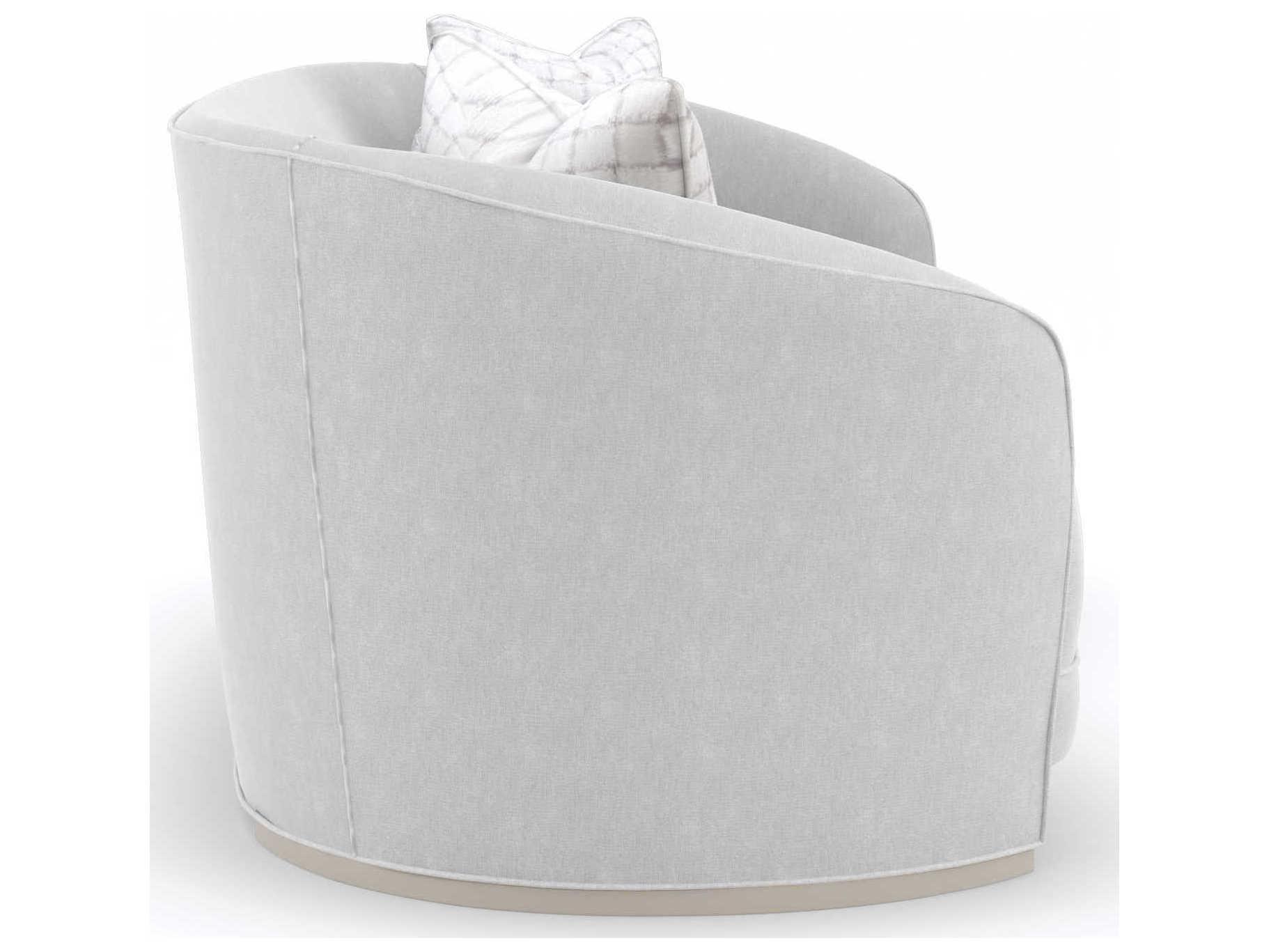 Caracole Upholstery Ahead of the Curve Matte Pearl Gray Upholstered Sofa