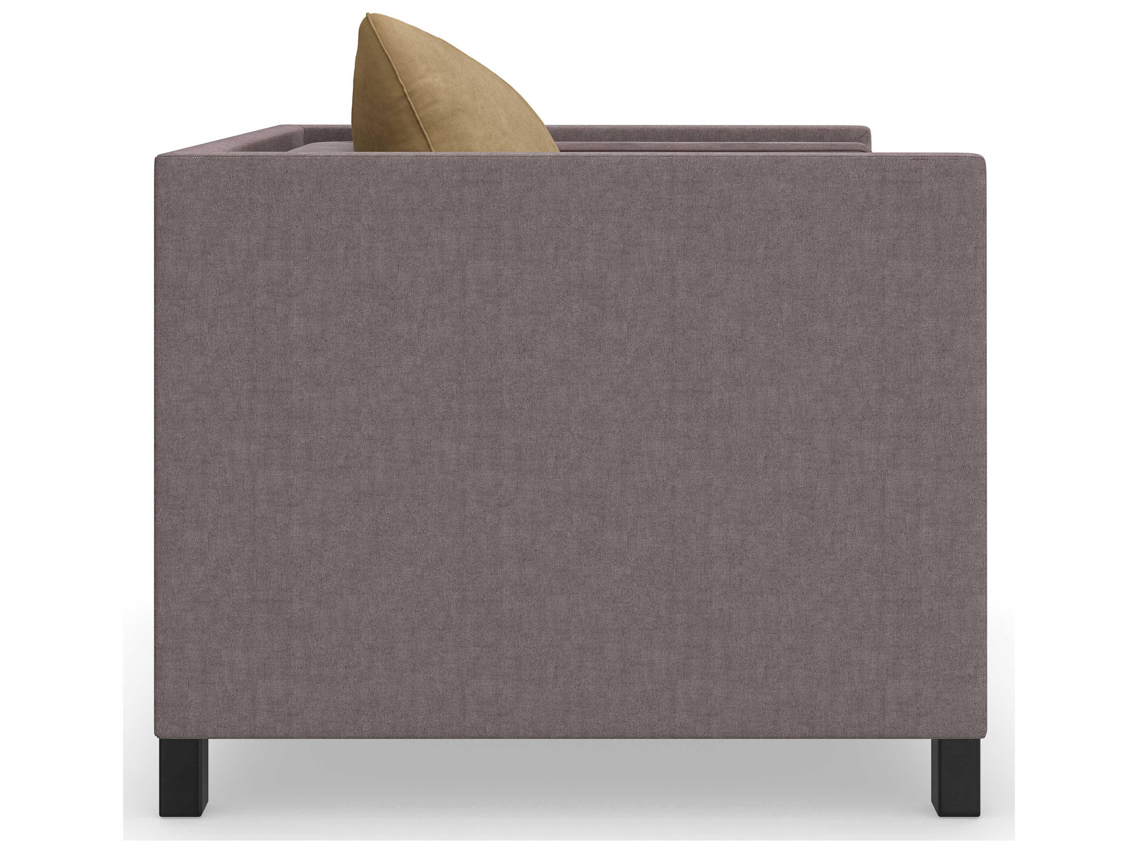 Caracole Upholstery Tuxedo Brown Fabric Accent Chair