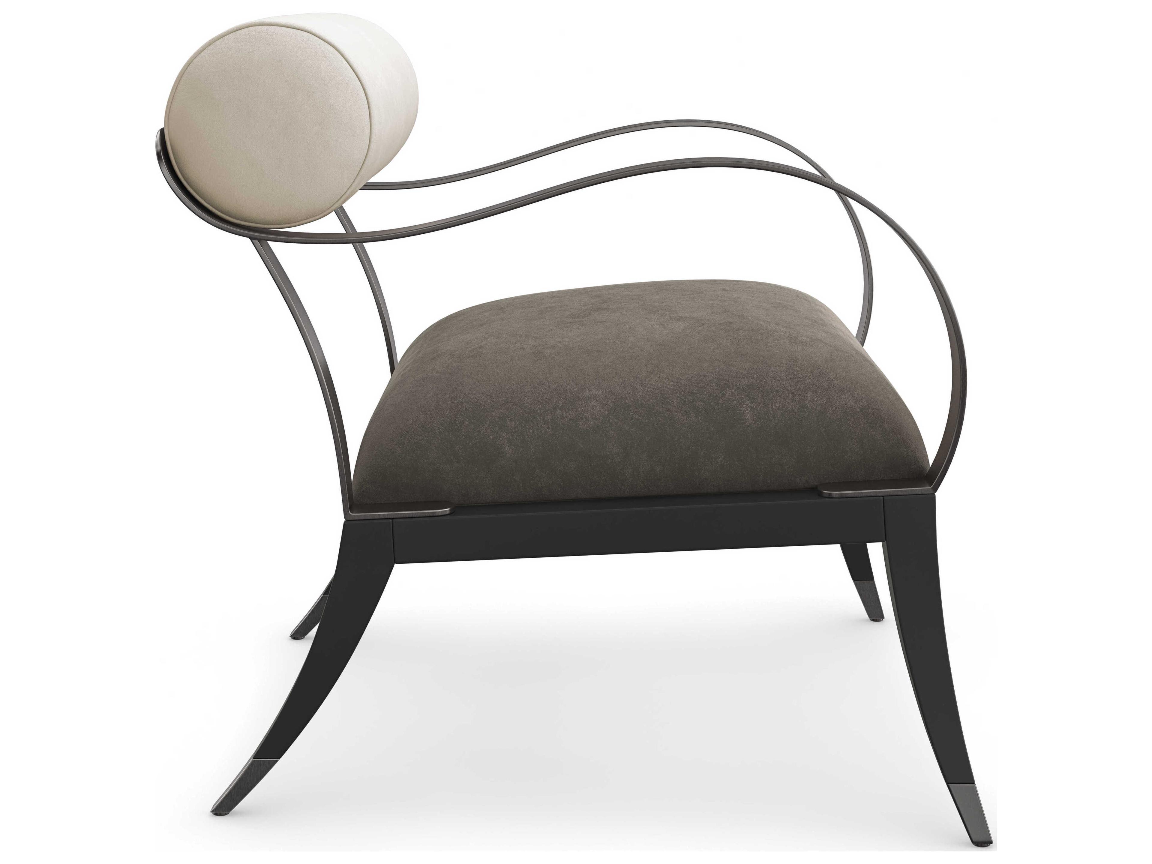 Caracole Upholstery Homage Bronze Fabric Accent Chair