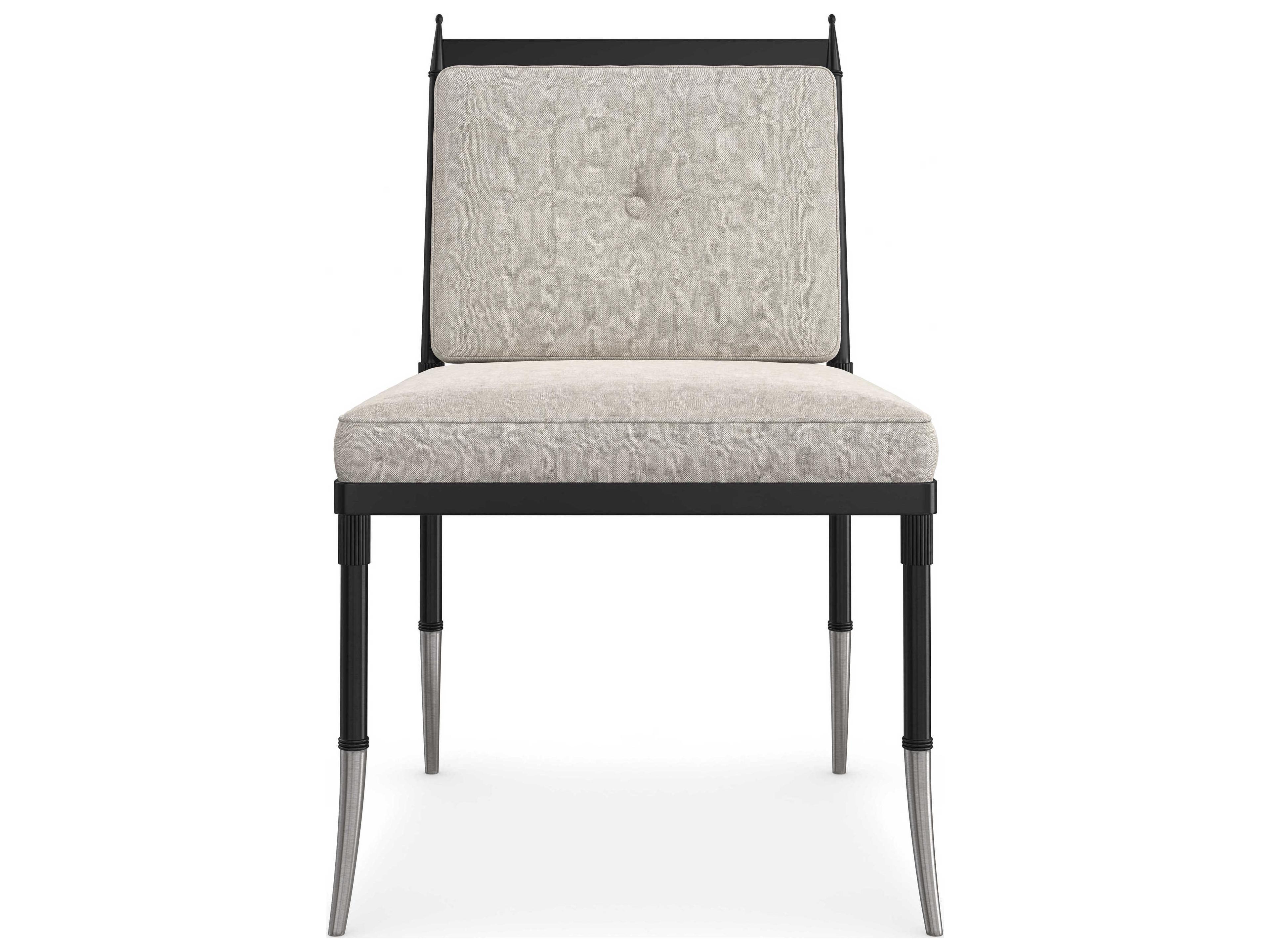 Caracole Upholstery Athena Gray Fabric Accent Chair