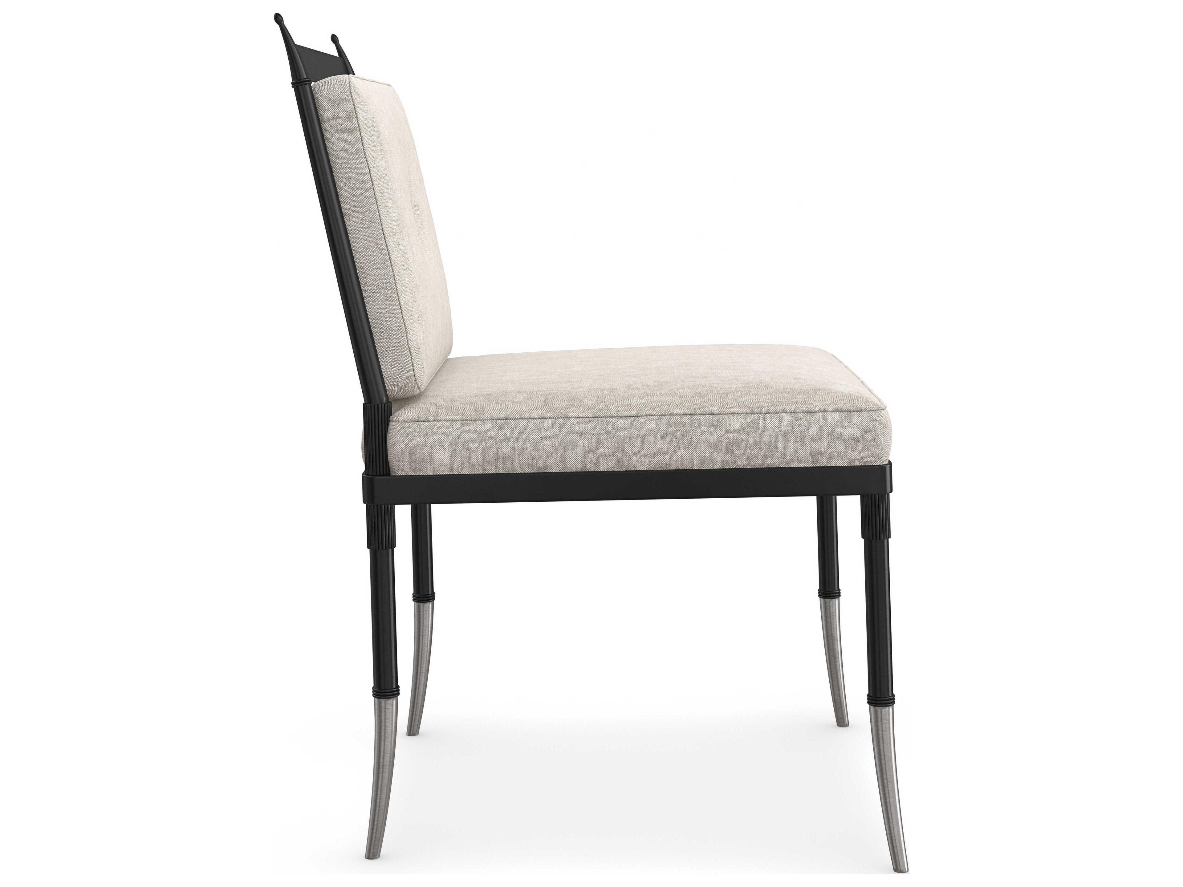 Caracole Upholstery Athena Gray Fabric Accent Chair
