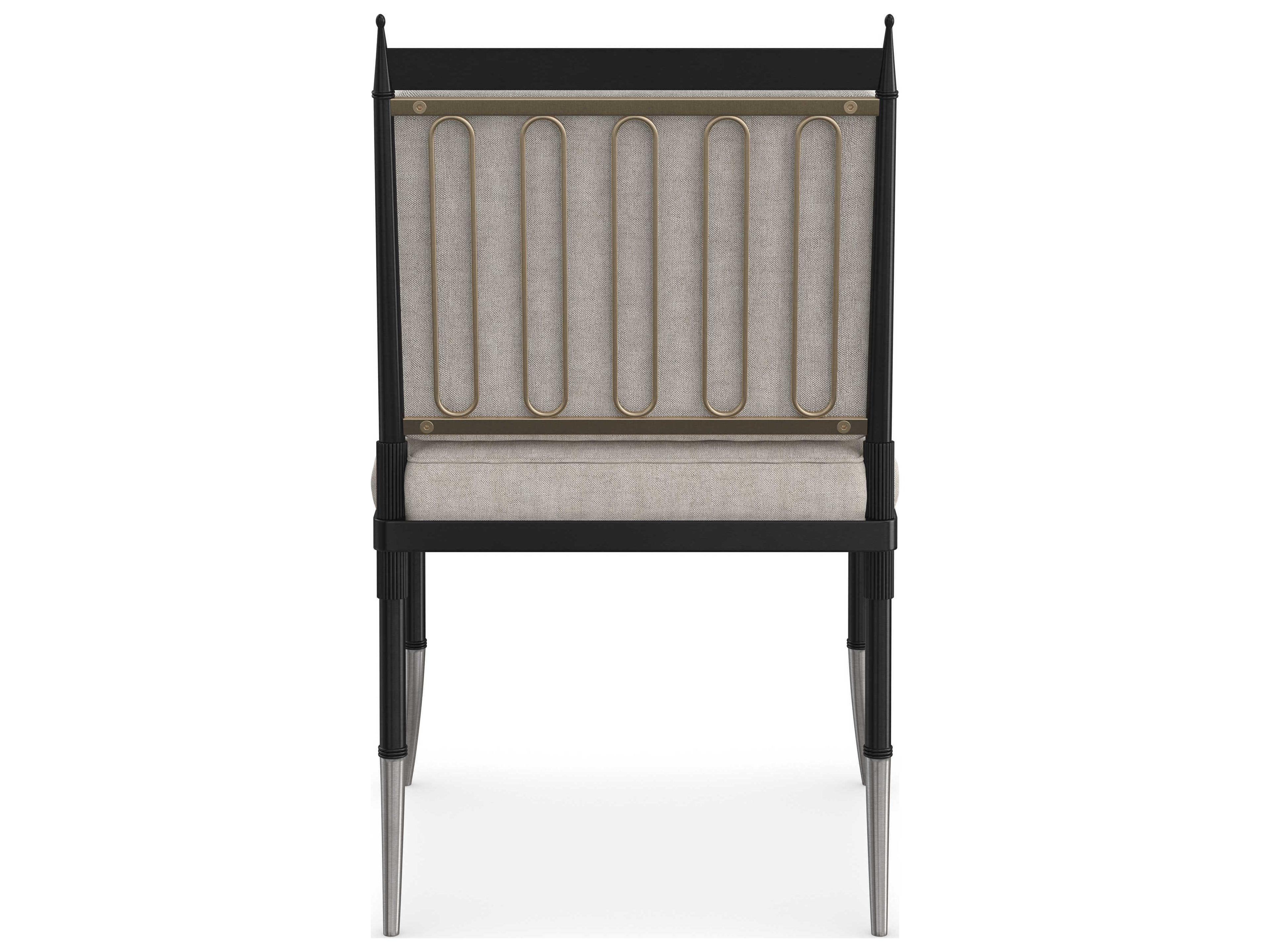 Caracole Upholstery Athena Gray Fabric Accent Chair