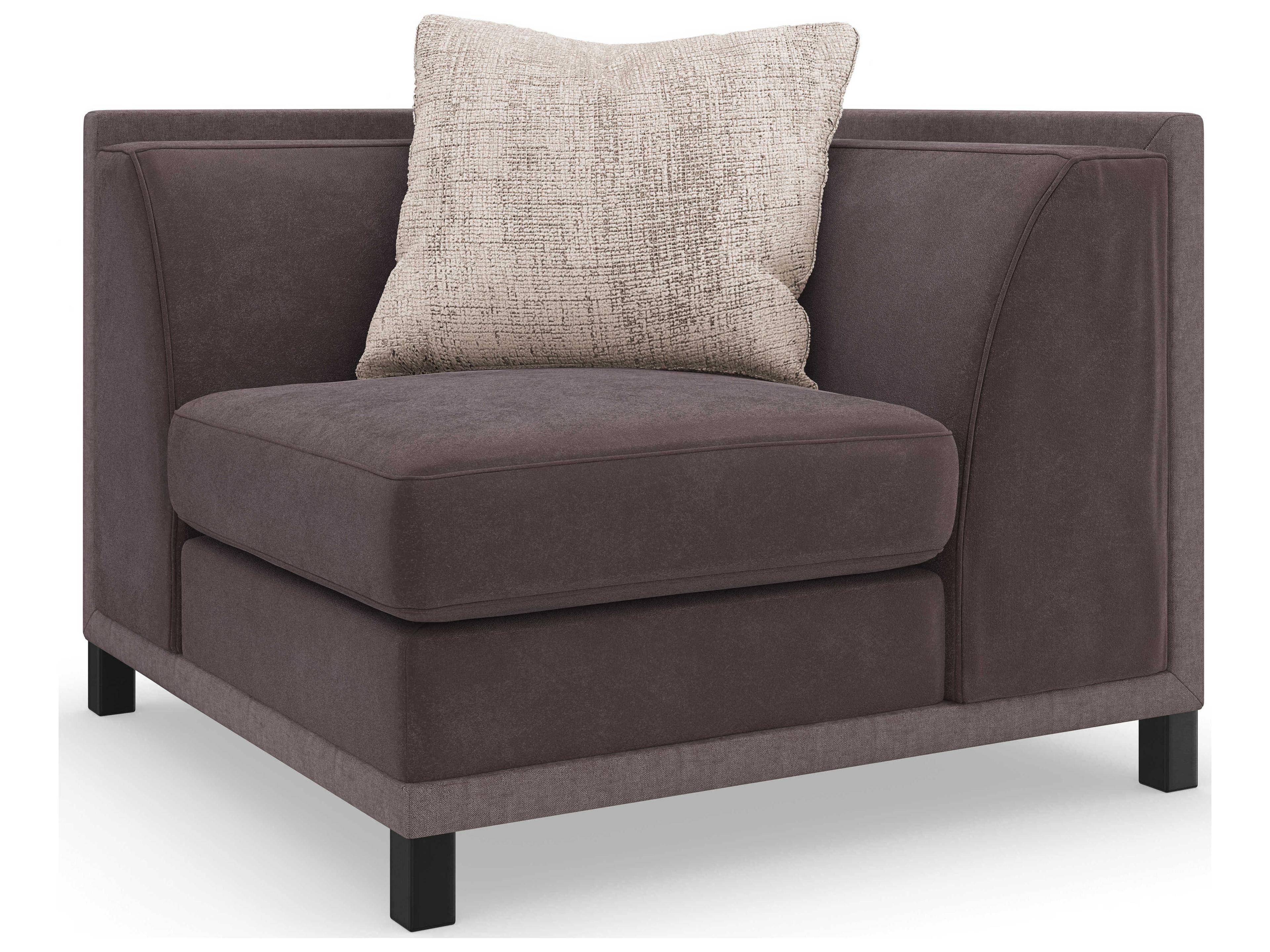 Caracole Upholstery Tuxedo Corner Chair