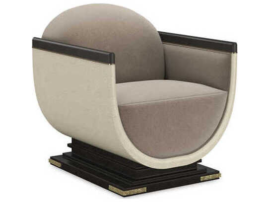 Caracole Upholstery Helena Beige Fabric Accent Chair