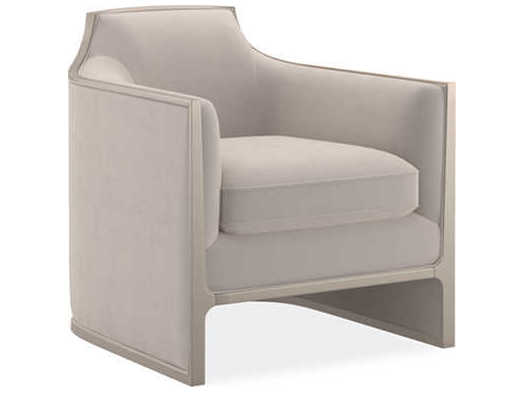 Caracole Upholstery The Cats Meow Gray Fabric Accent Chair