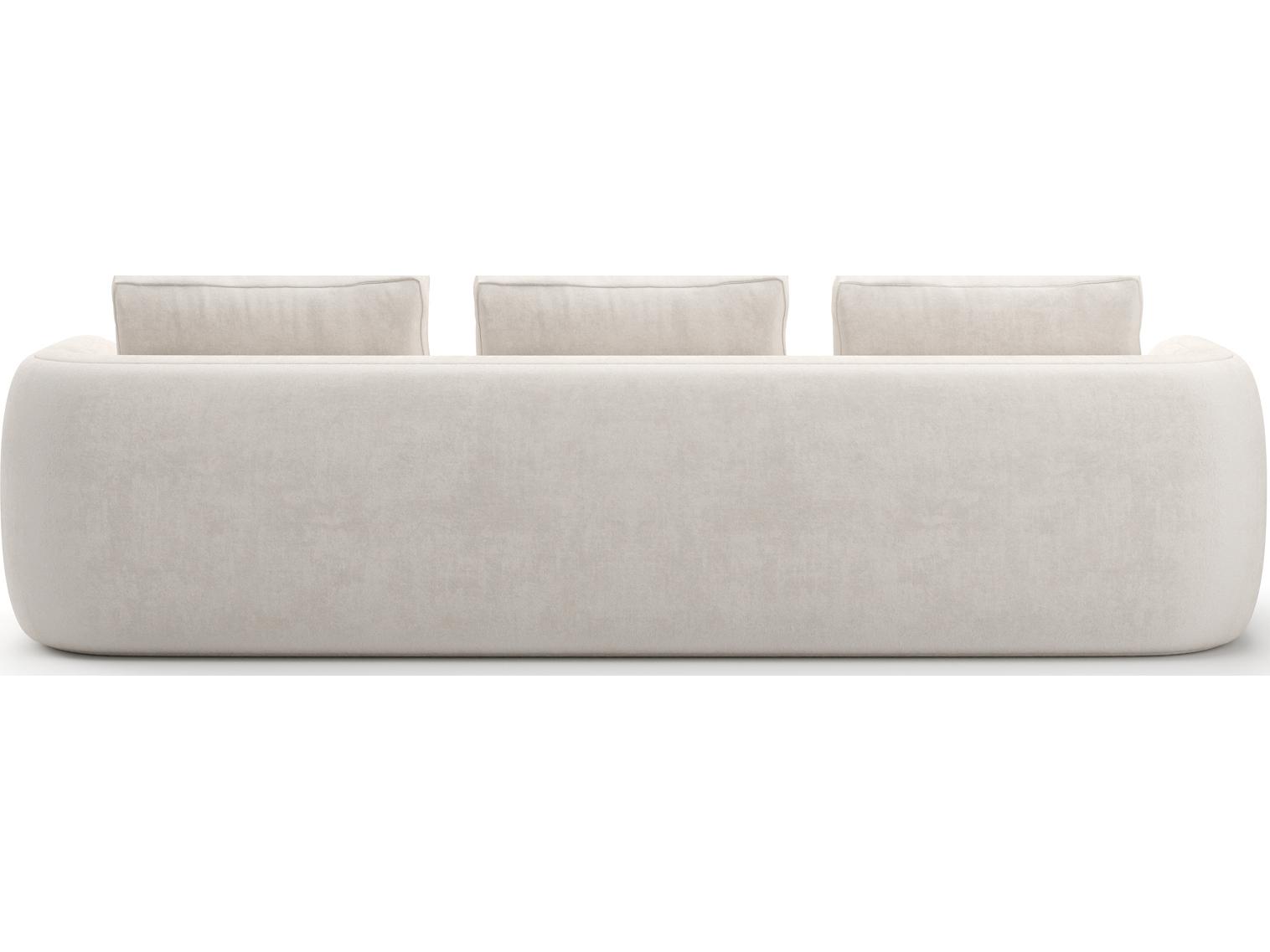 Caracole Overlap White Upholstered Sofa