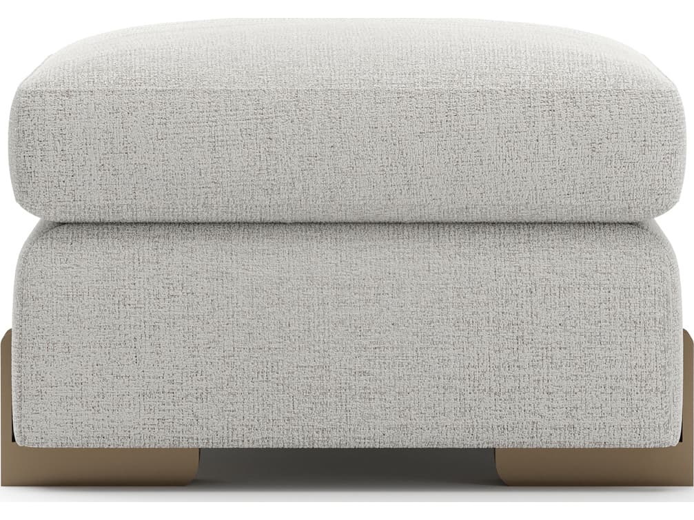 Caracole Counter Balance Gray Upholstered Ottoman