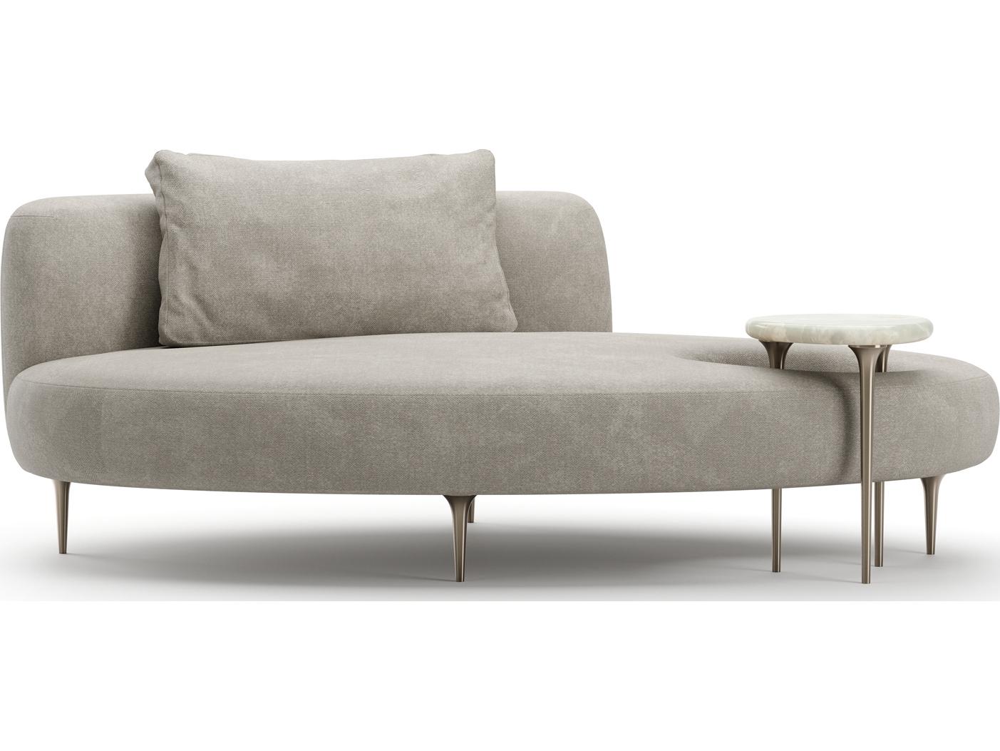 Caracole Echo Champagne Upholstered Chaise