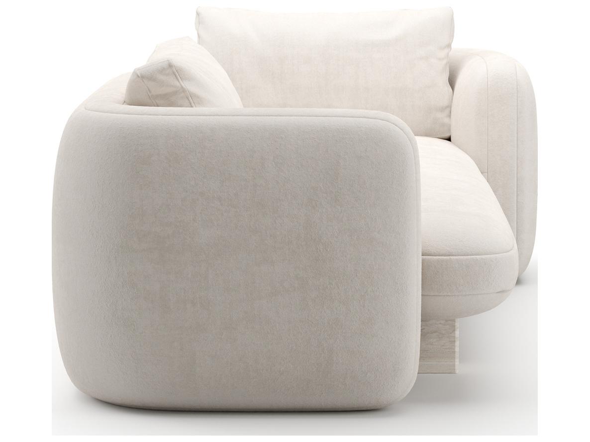 Caracole Overlap White Upholstered Chaise