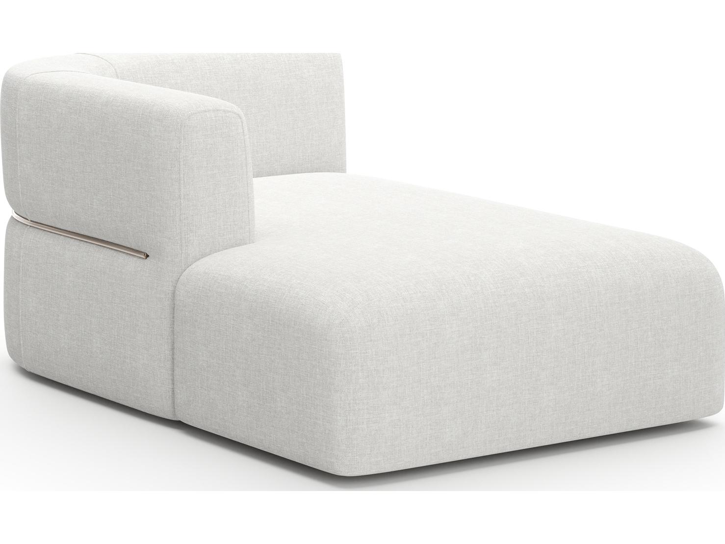 Caracole Rhythm White Upholstered Chaise
