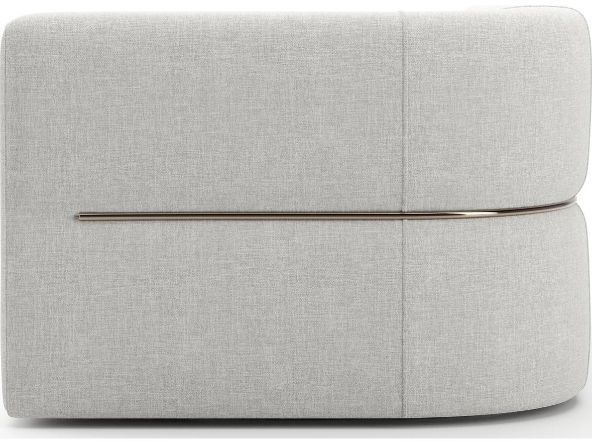 Caracole Rhythm White Upholstered Chaise