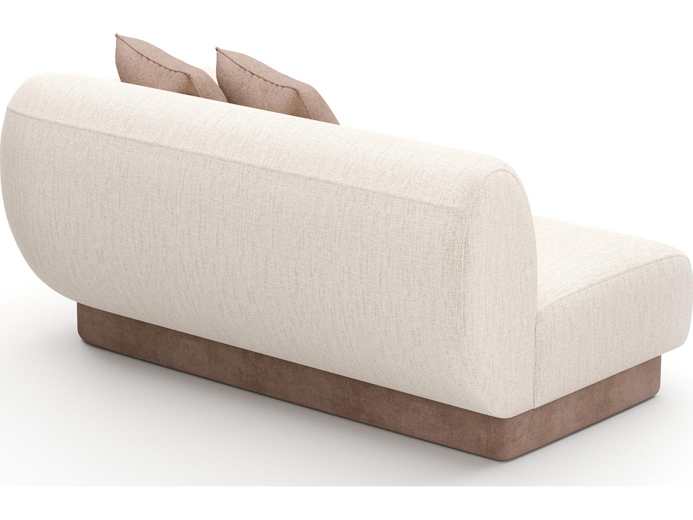 Caracole Seta Beige Upholstered Loveseat