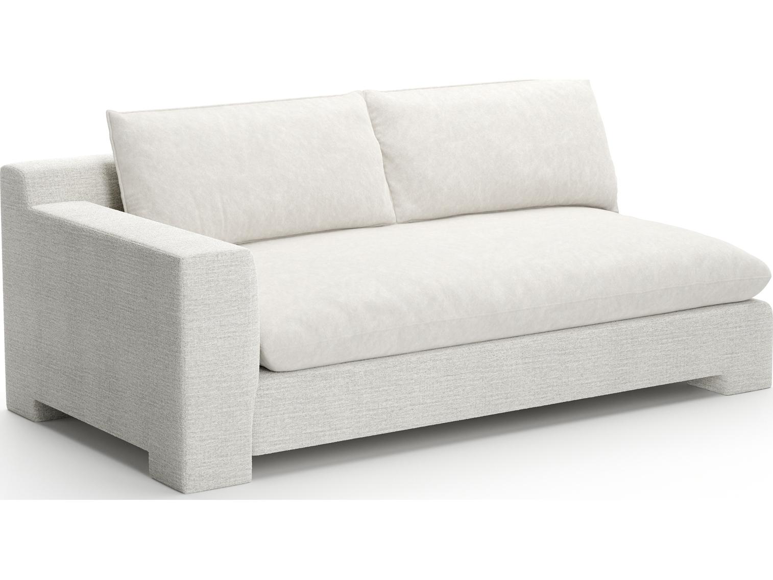 Caracole Devon White Upholstered Sectional Sofa