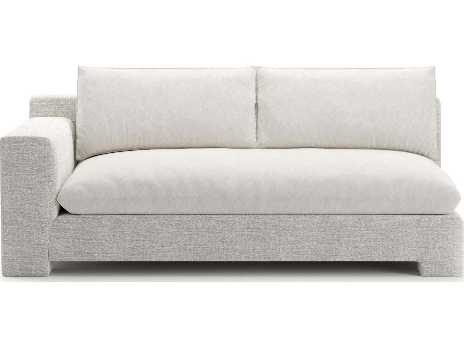 Caracole Devon White Upholstered Sectional Sofa