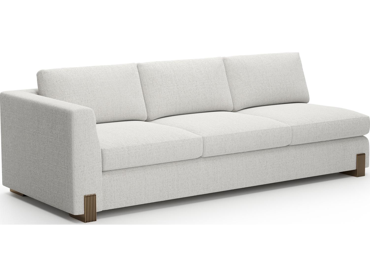 Caracole Counter Balance Cream Upholstered Sectional Sofa