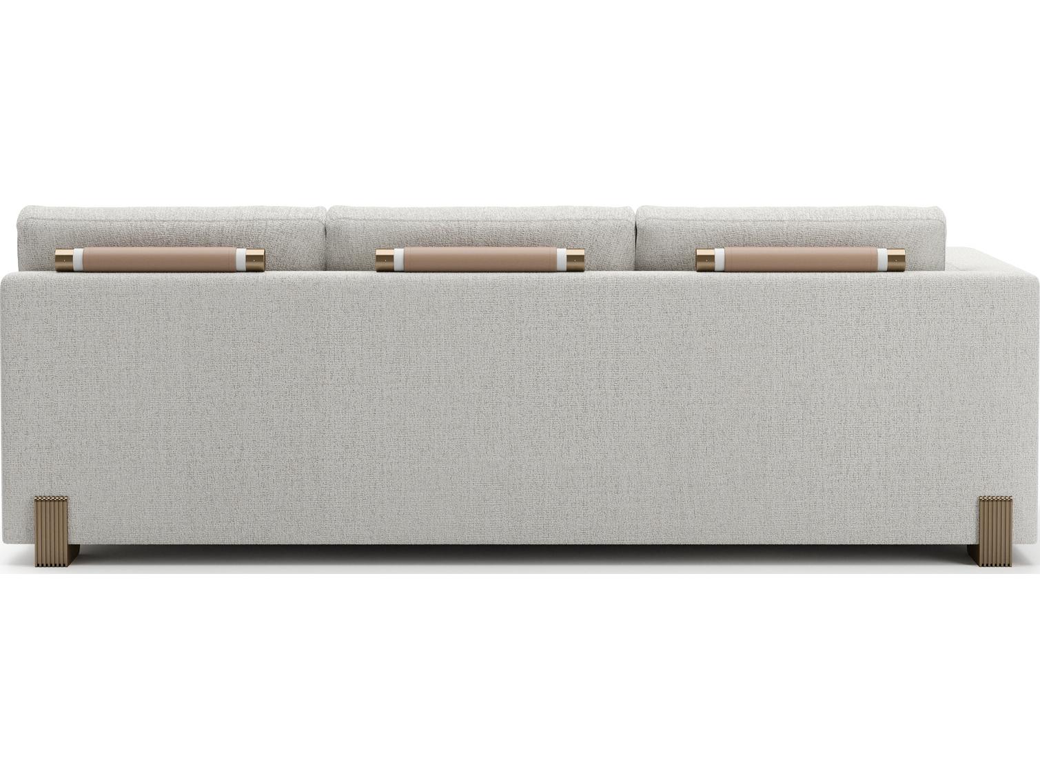 Caracole Counter Balance Cream Upholstered Sectional Sofa