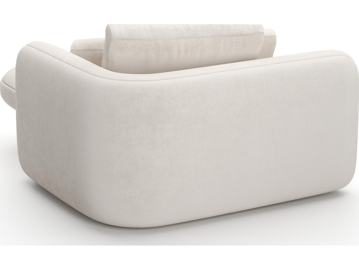 Caracole Overlap White Upholstered Chaise