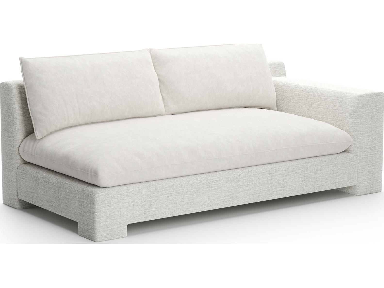 Caracole Devon White Upholstered Sectional Sofa