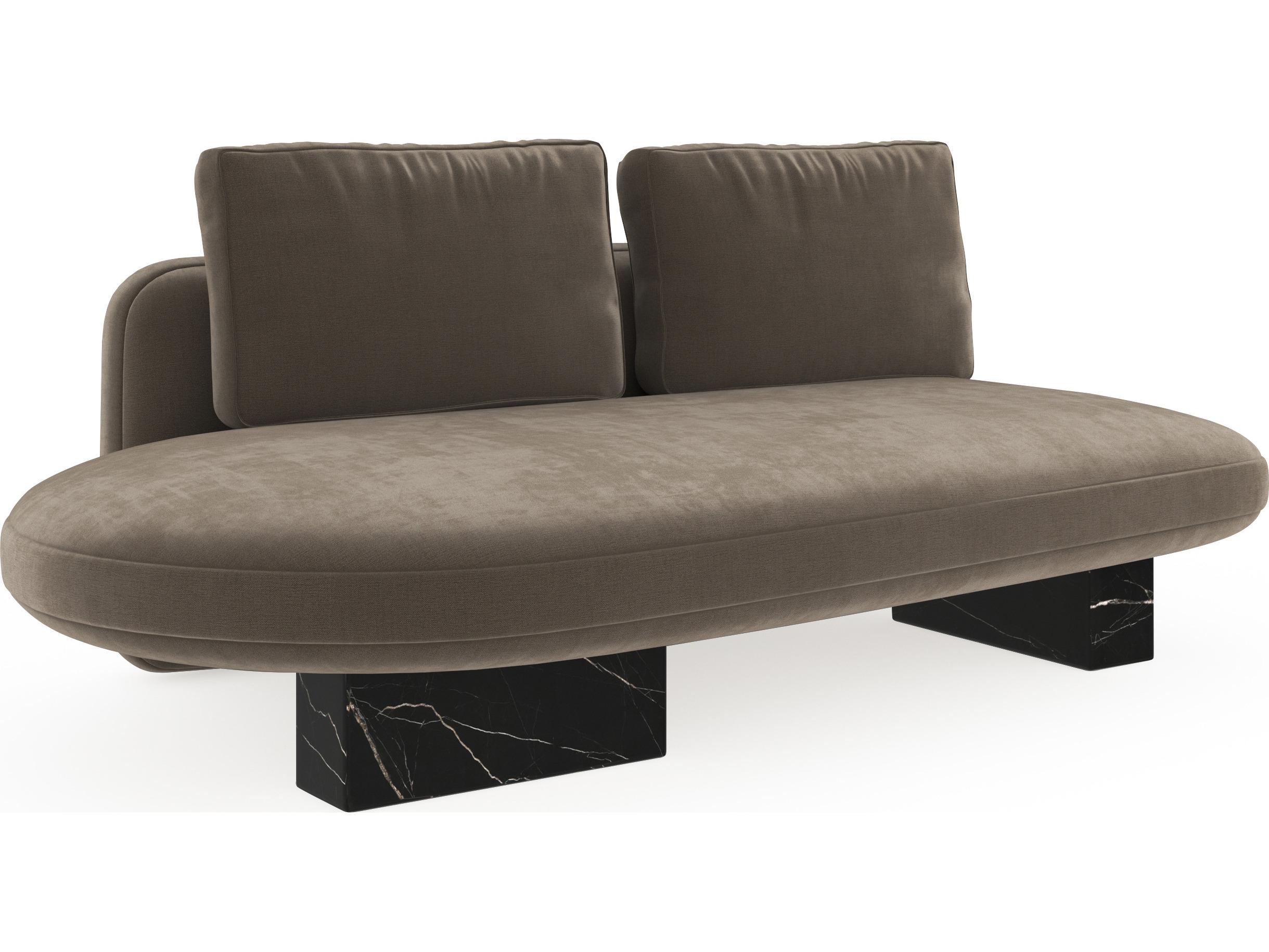 Caracole Overlap Brown Upholstered Loveseat