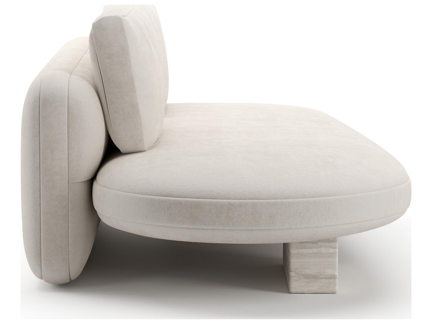 Caracole Overlap White Upholstered Loveseat