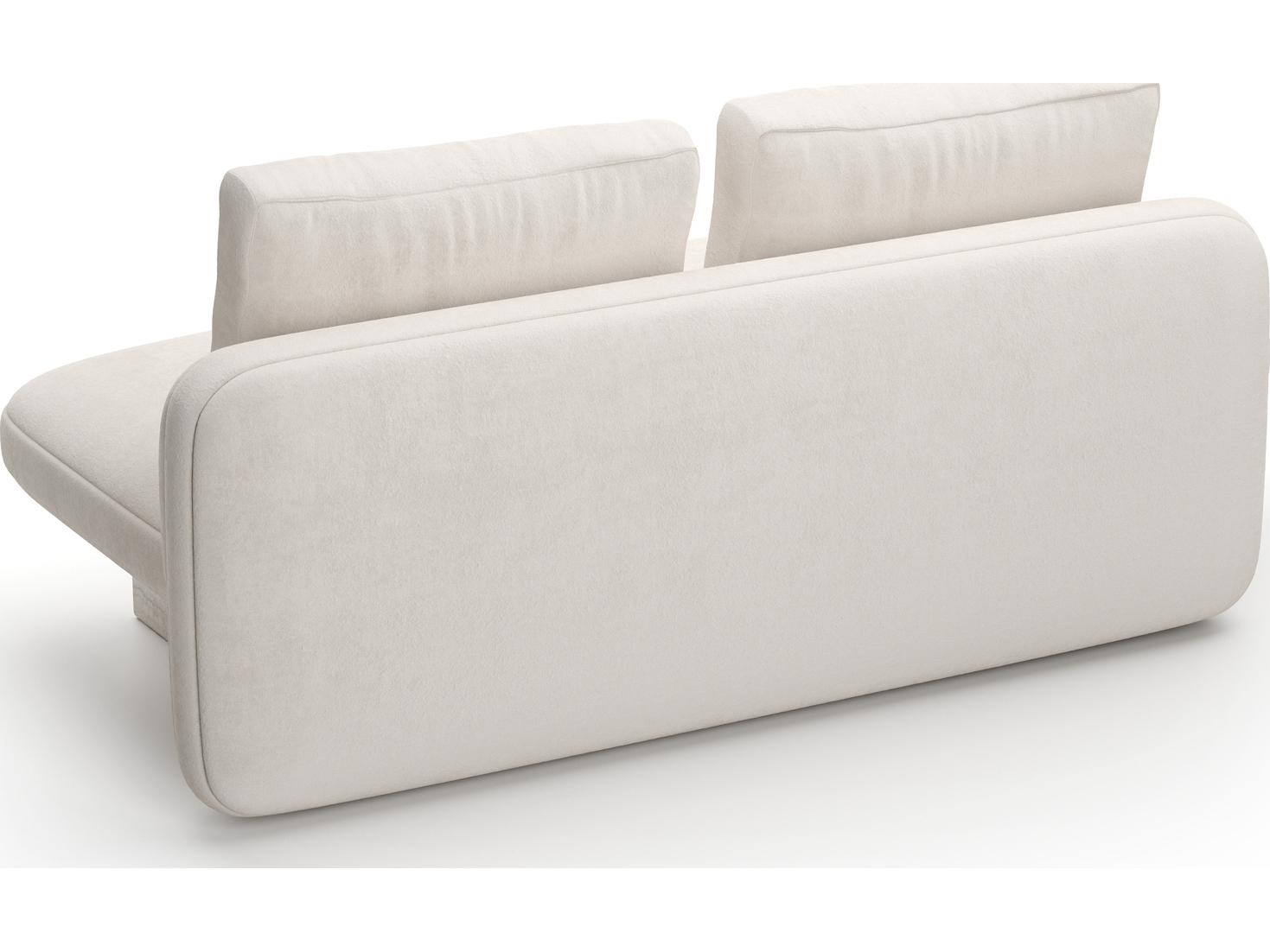 Caracole Overlap White Upholstered Loveseat