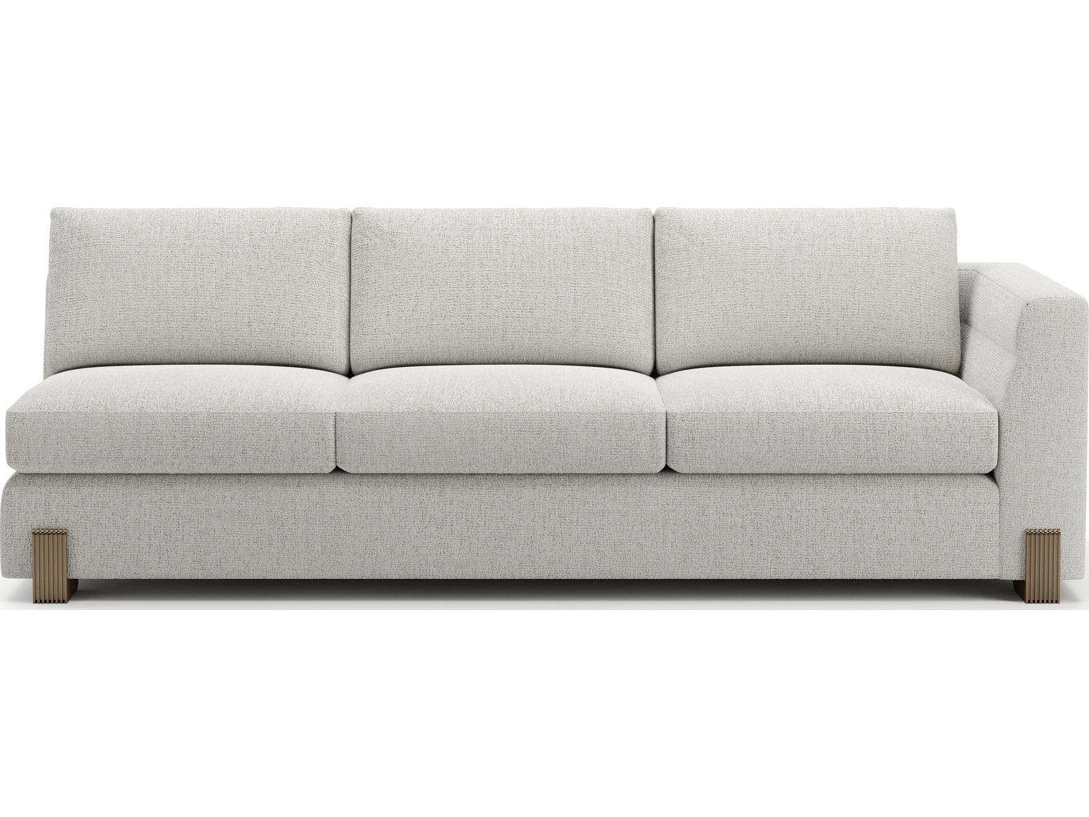 Caracole Counter Balance Cream Upholstered Sectional Sofa