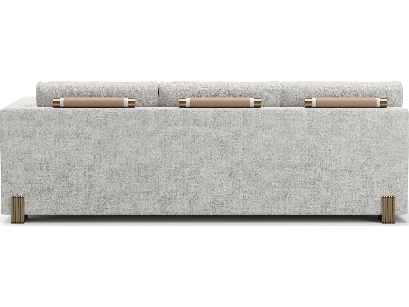 Caracole Counter Balance Cream Upholstered Sectional Sofa