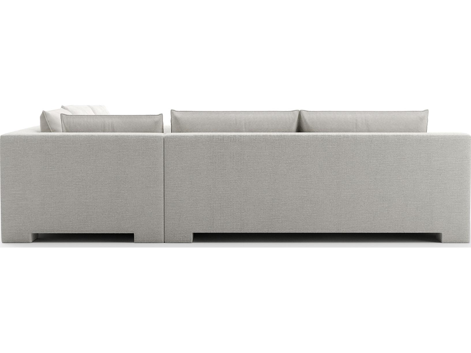 Caracole Devon White Upholstered Sectional Sofa