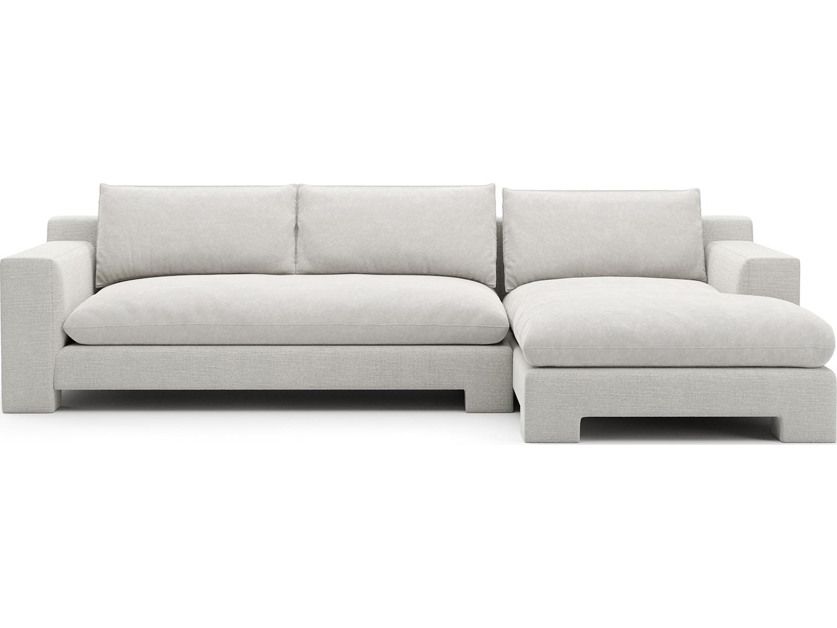 Caracole Devon White Upholstered Sectional Sofa