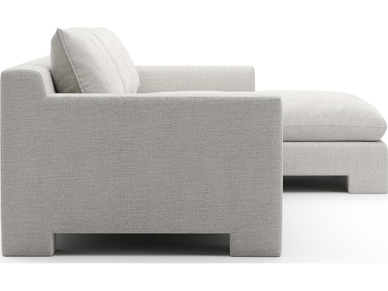 Caracole Devon White Upholstered Sectional Sofa