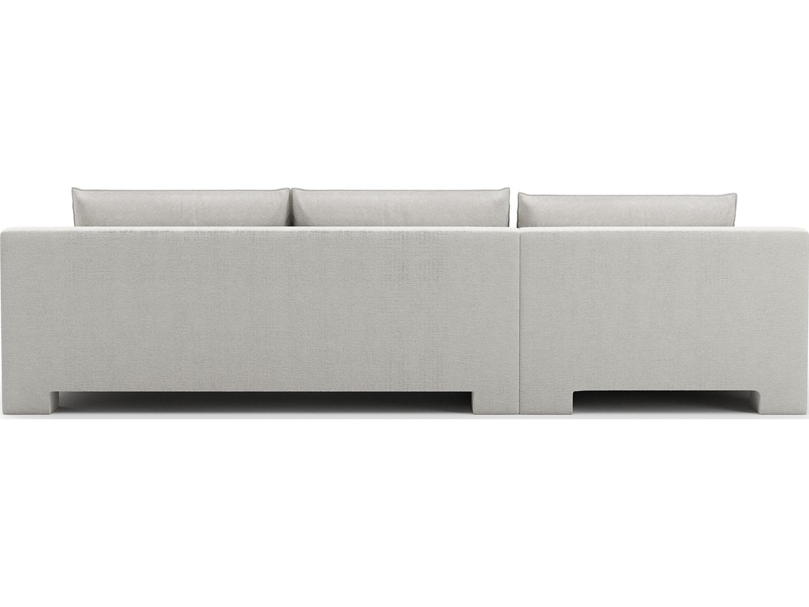 Caracole Devon White Upholstered Sectional Sofa