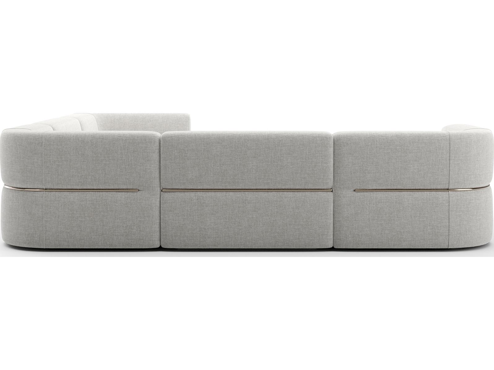 Caracole Rhythm White Upholstered Sectional Sofa
