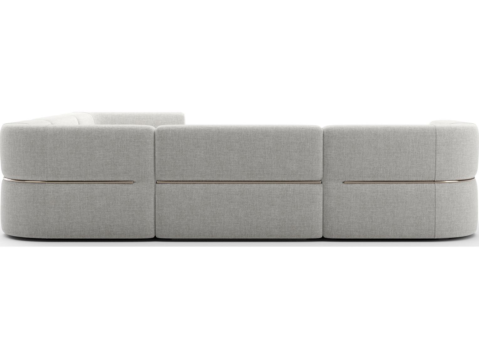Caracole Rhythm White Upholstered Sectional Sofa