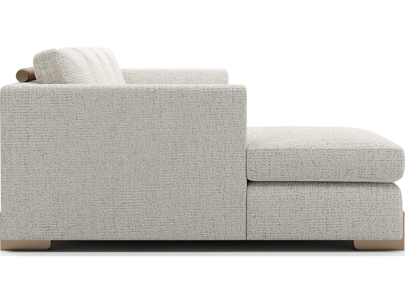 Caracole Counter Balance Cream Upholstered Sectional Sofa