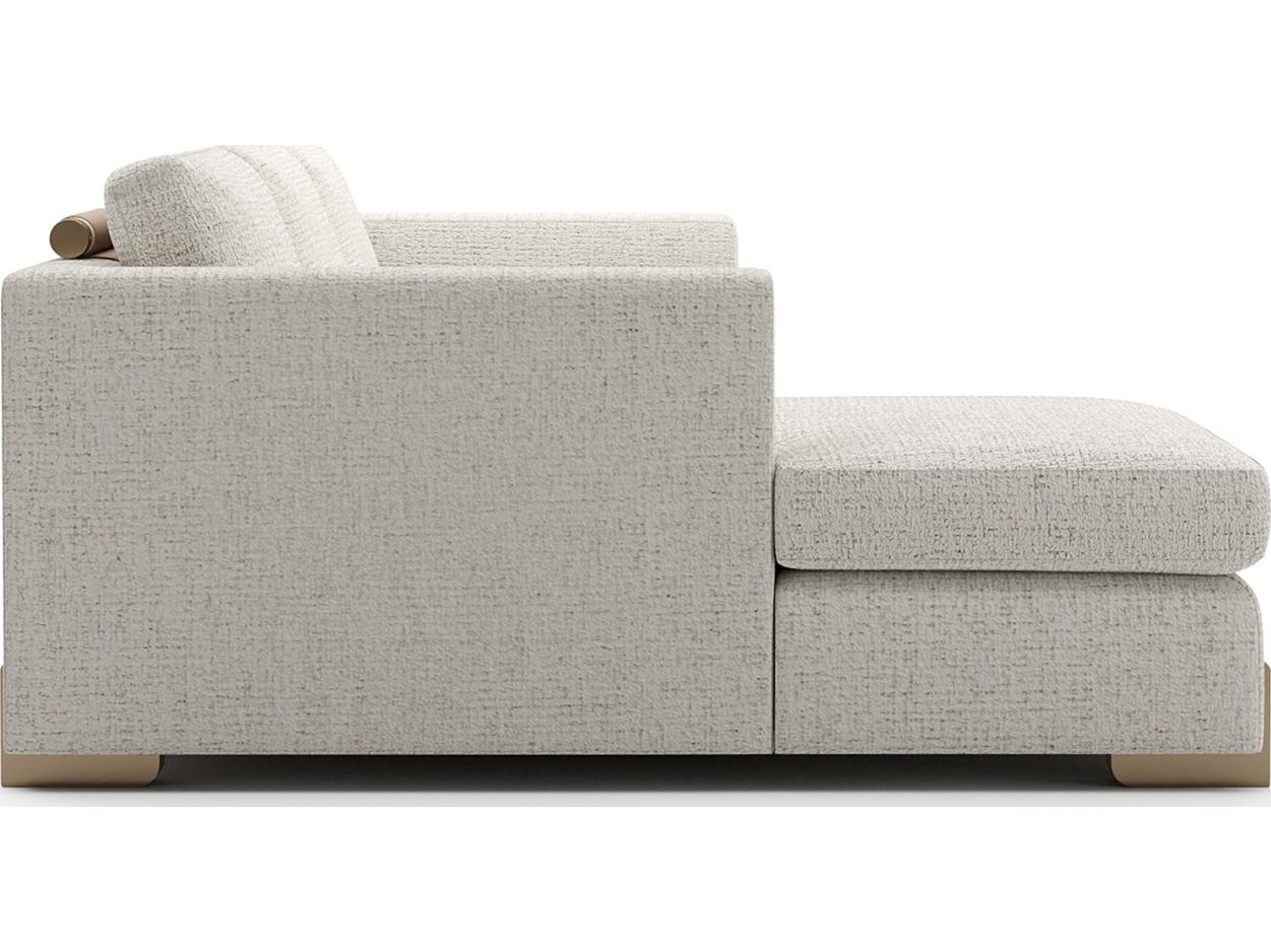 Caracole Counter Balance Cream Upholstered Sectional Sofa