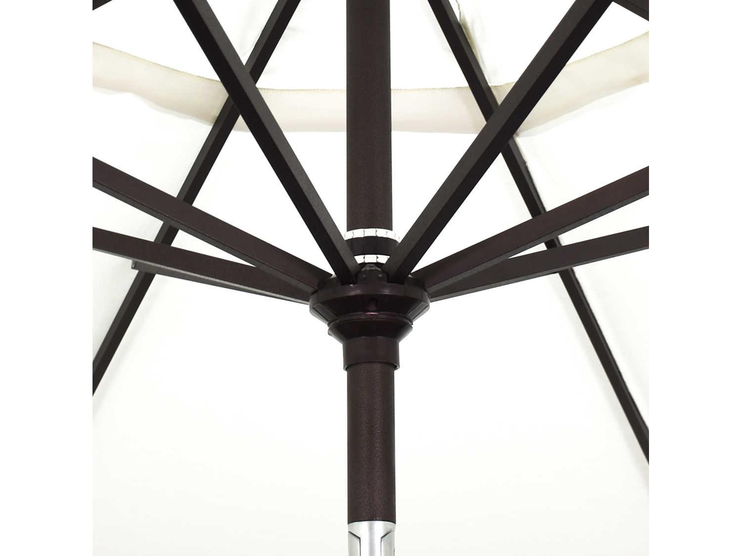 California Outdoor Umbrella Custom Golden State Series 9 Foot Octagon Market Aluminum Outdoor Umbrella with Crank Lift System