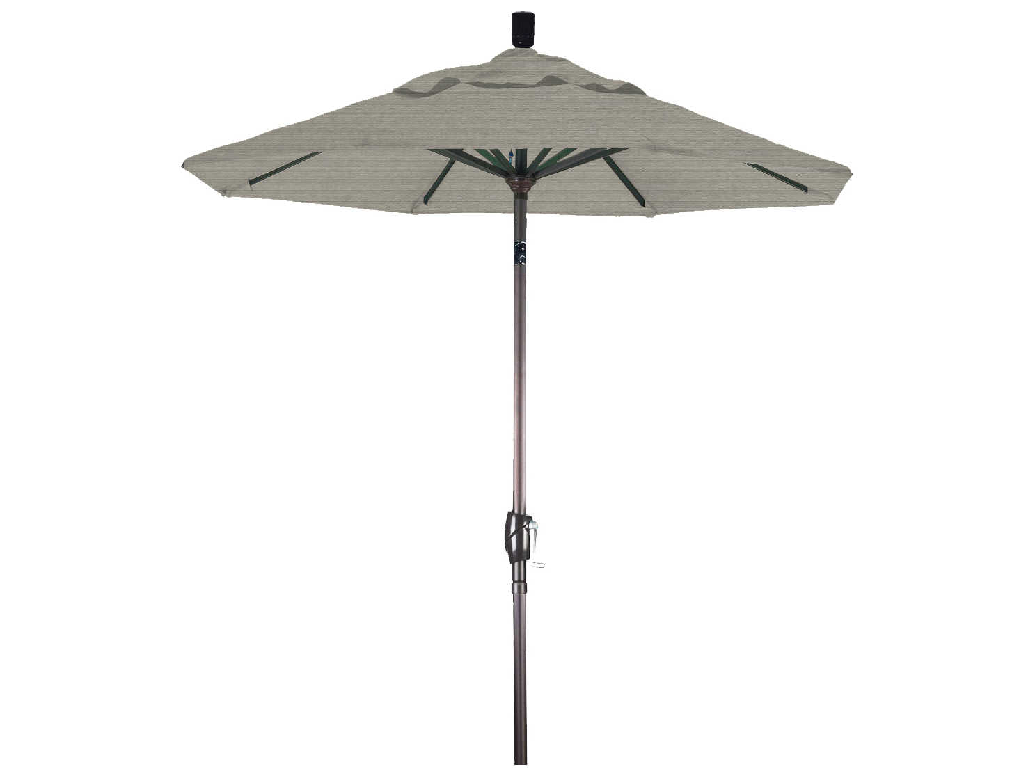 California Patio Umbrella Custom Pacific Trail Series 6 Foot Octagon Market Aluminum Patio Umbrella with Crank Lift System