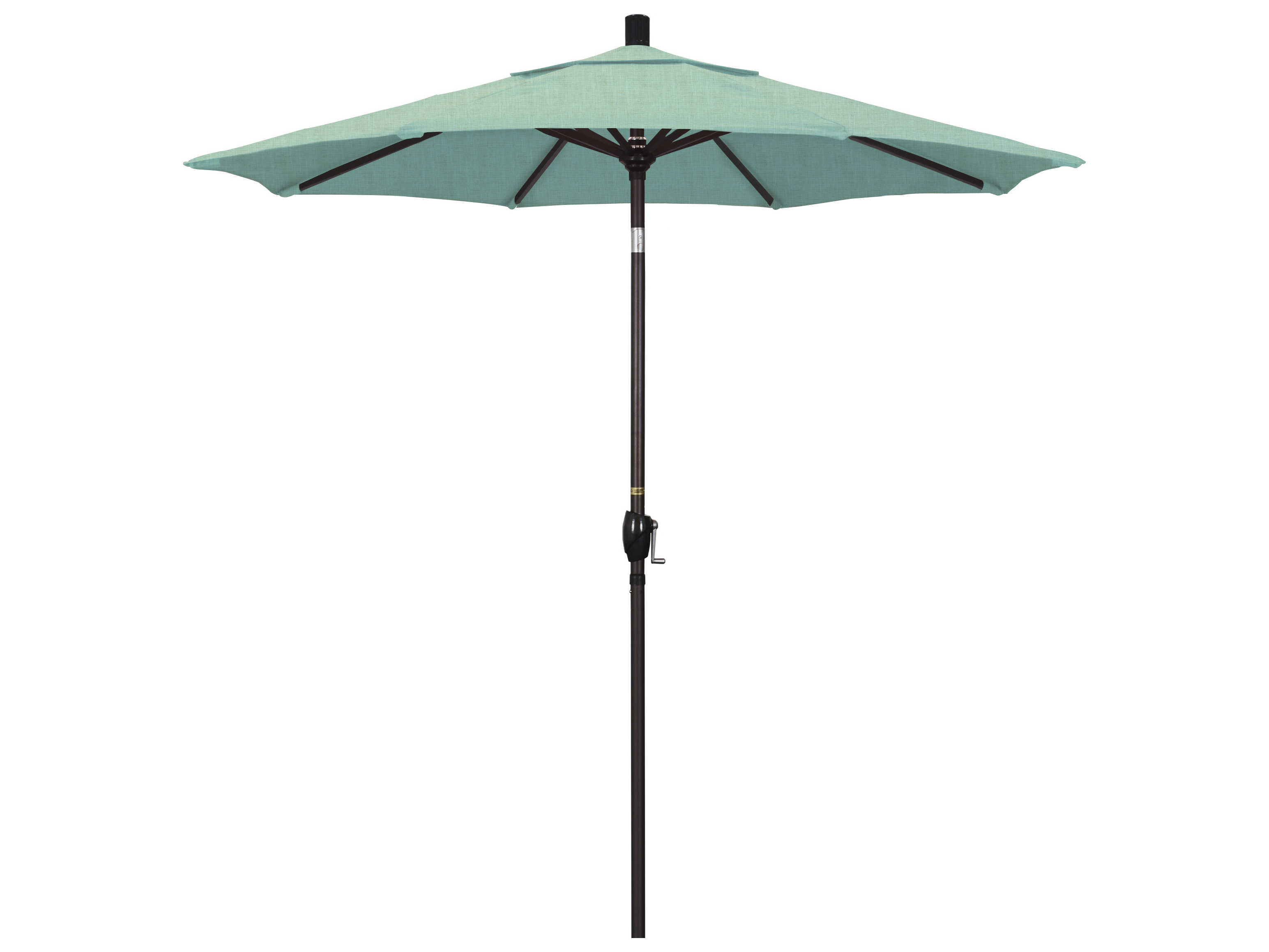 California Outdoor Umbrella Quick Ship Pacific Trail Series 7.5 Foot Octagon Market Aluminum Outdoor Umbrella with Crank Lift System
