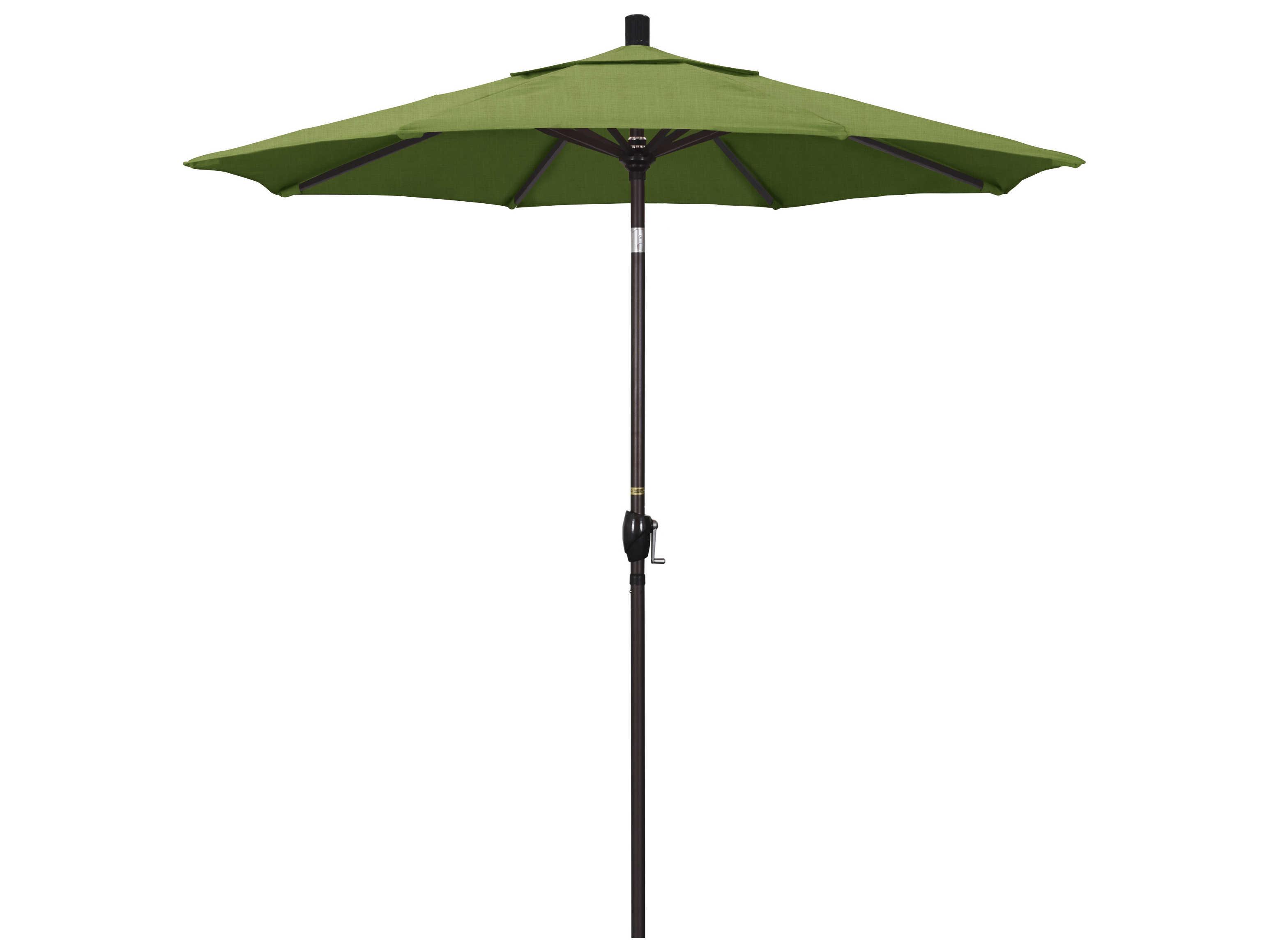 California Outdoor Umbrella Quick Ship Pacific Trail Series 7.5 Foot Octagon Market Aluminum Outdoor Umbrella with Crank Lift System