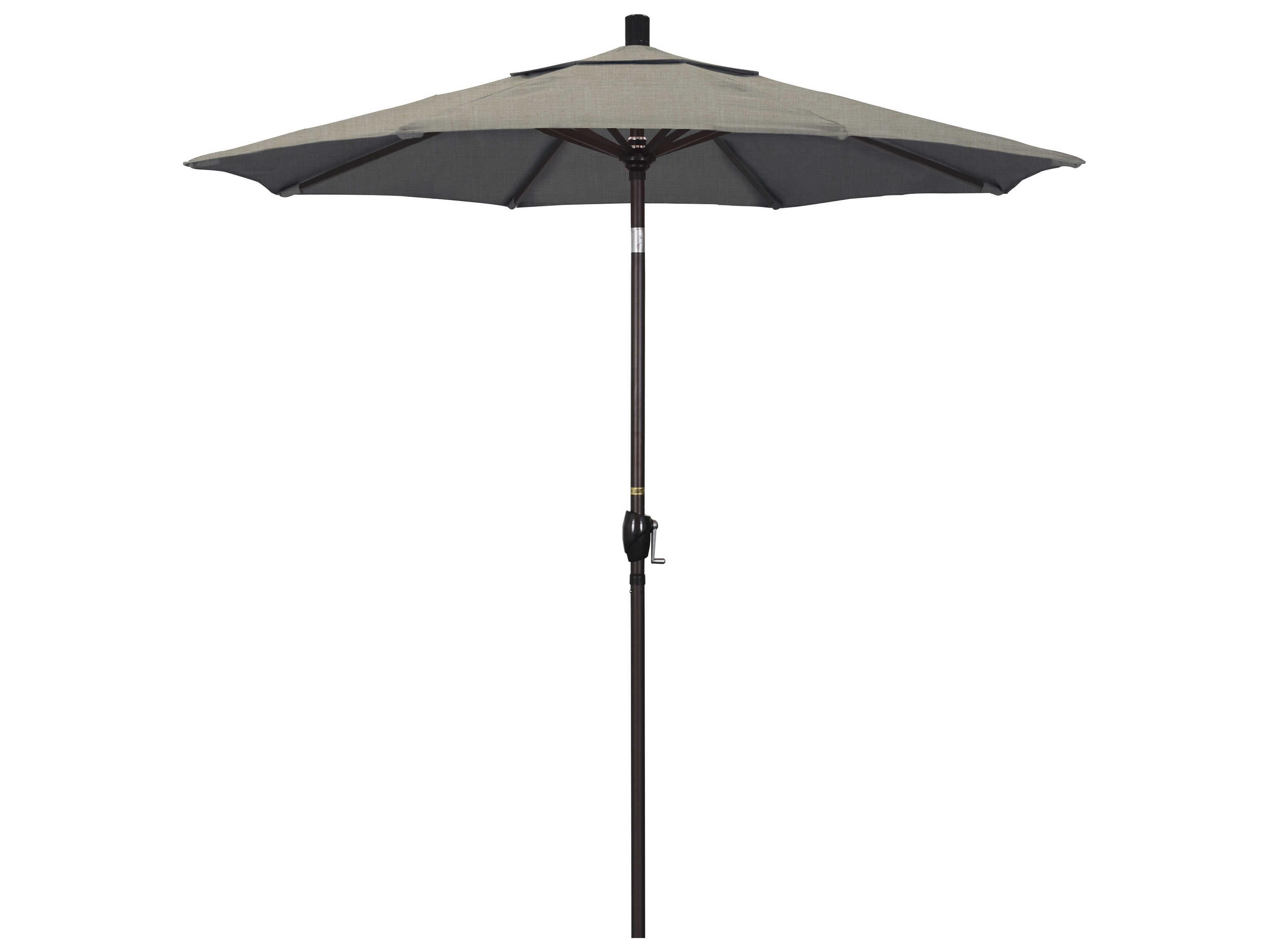 California Outdoor Umbrella Quick Ship Pacific Trail Series 7.5 Foot Octagon Market Aluminum Outdoor Umbrella with Crank Lift System