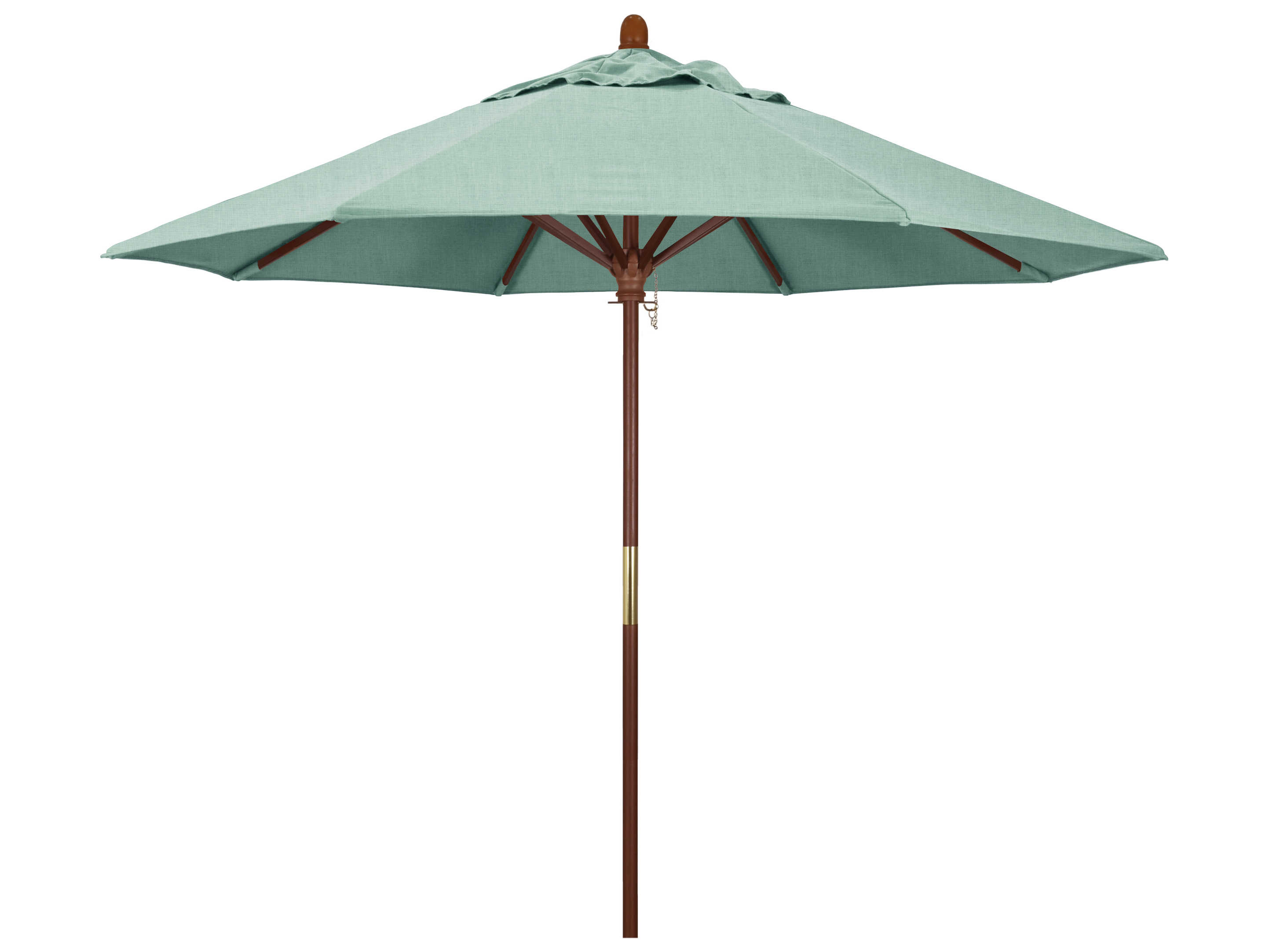 California Outdoor Patio Umbrella Custom Grove Series 9 Foot Octagon Market Wood Outdoor Patio Umbrella with Push Lift System