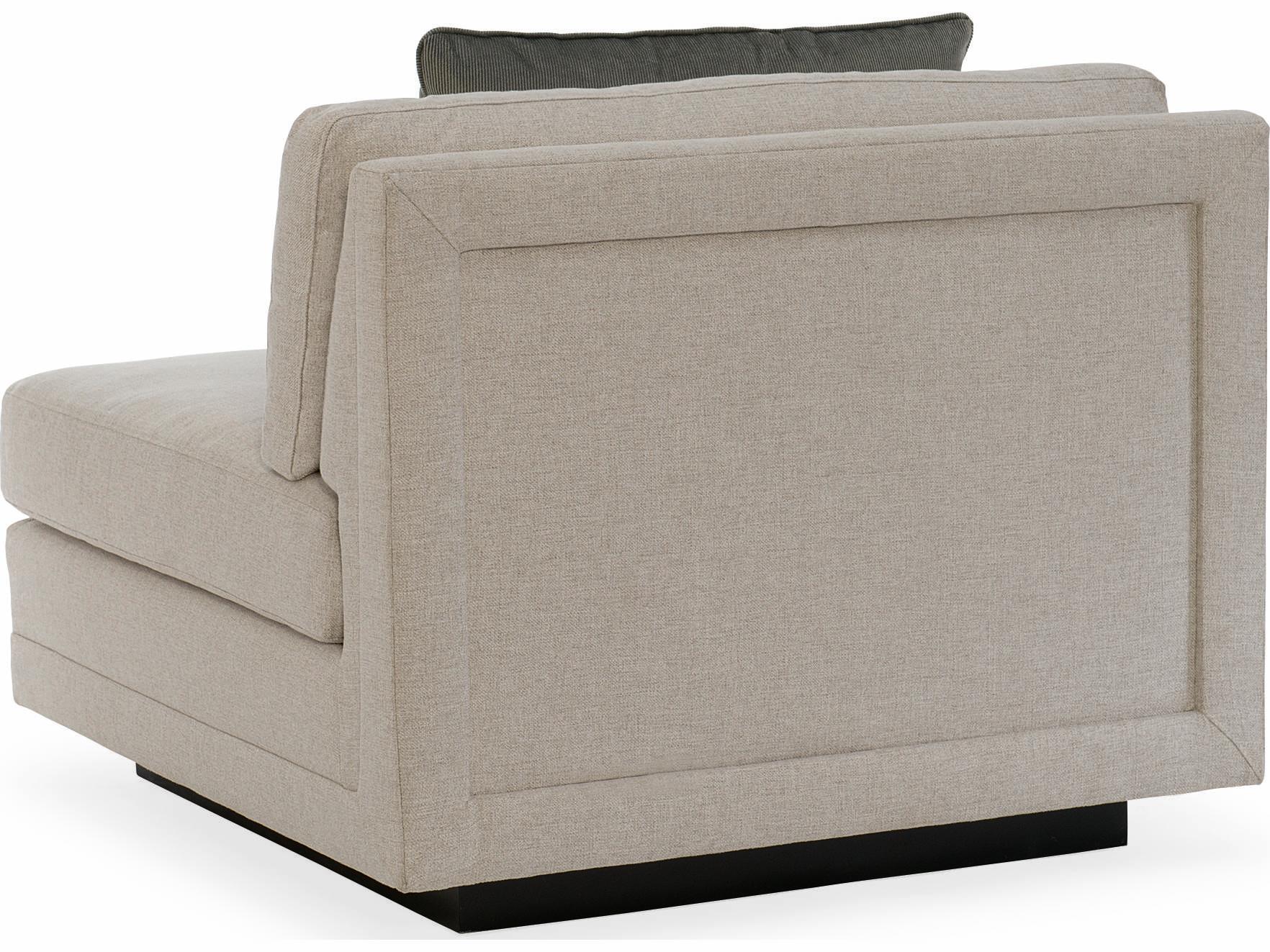 Caracole Fusion Plinth Base Armless Modular Chair