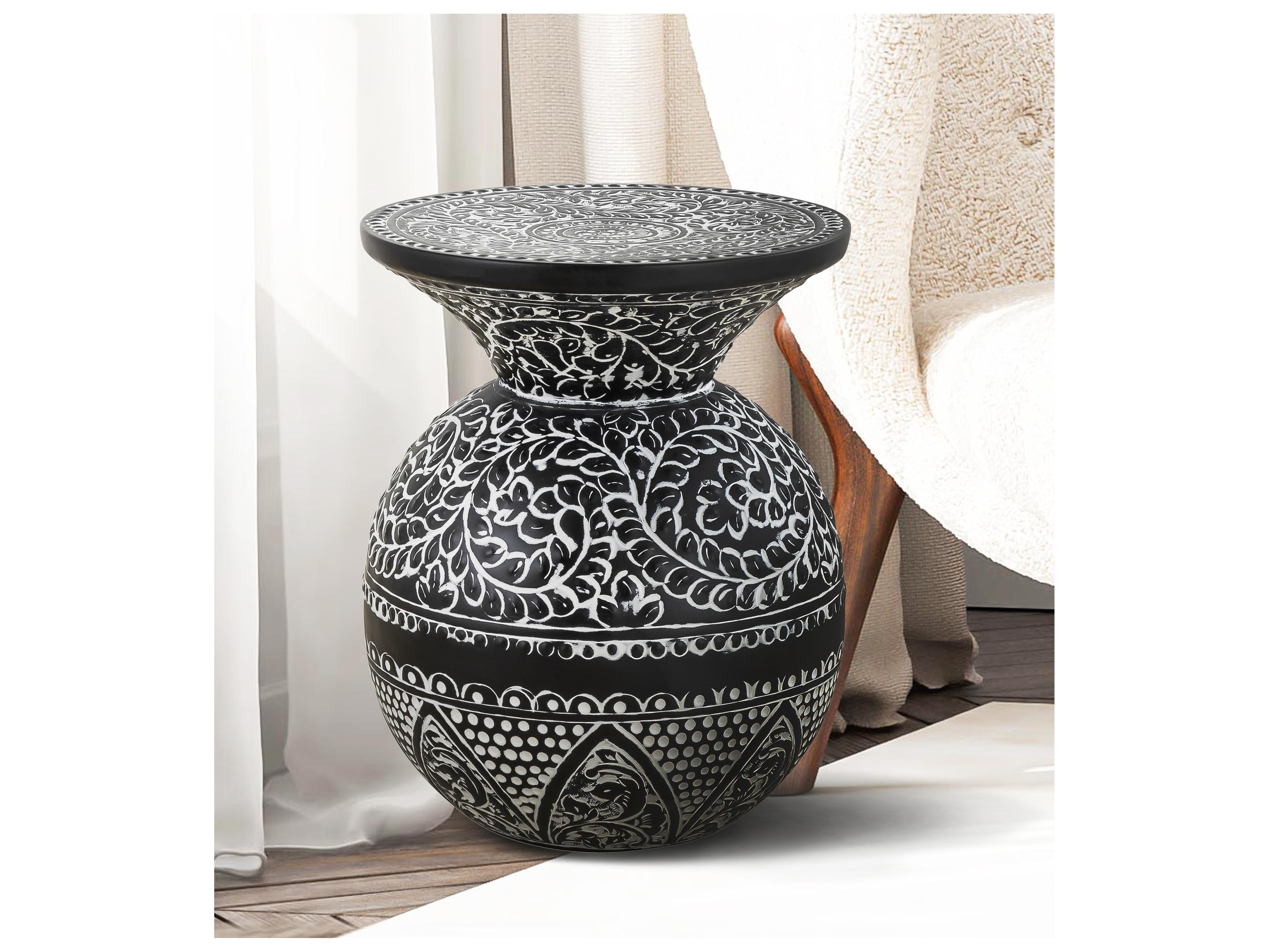 Canarm Navi Round Metal End Table