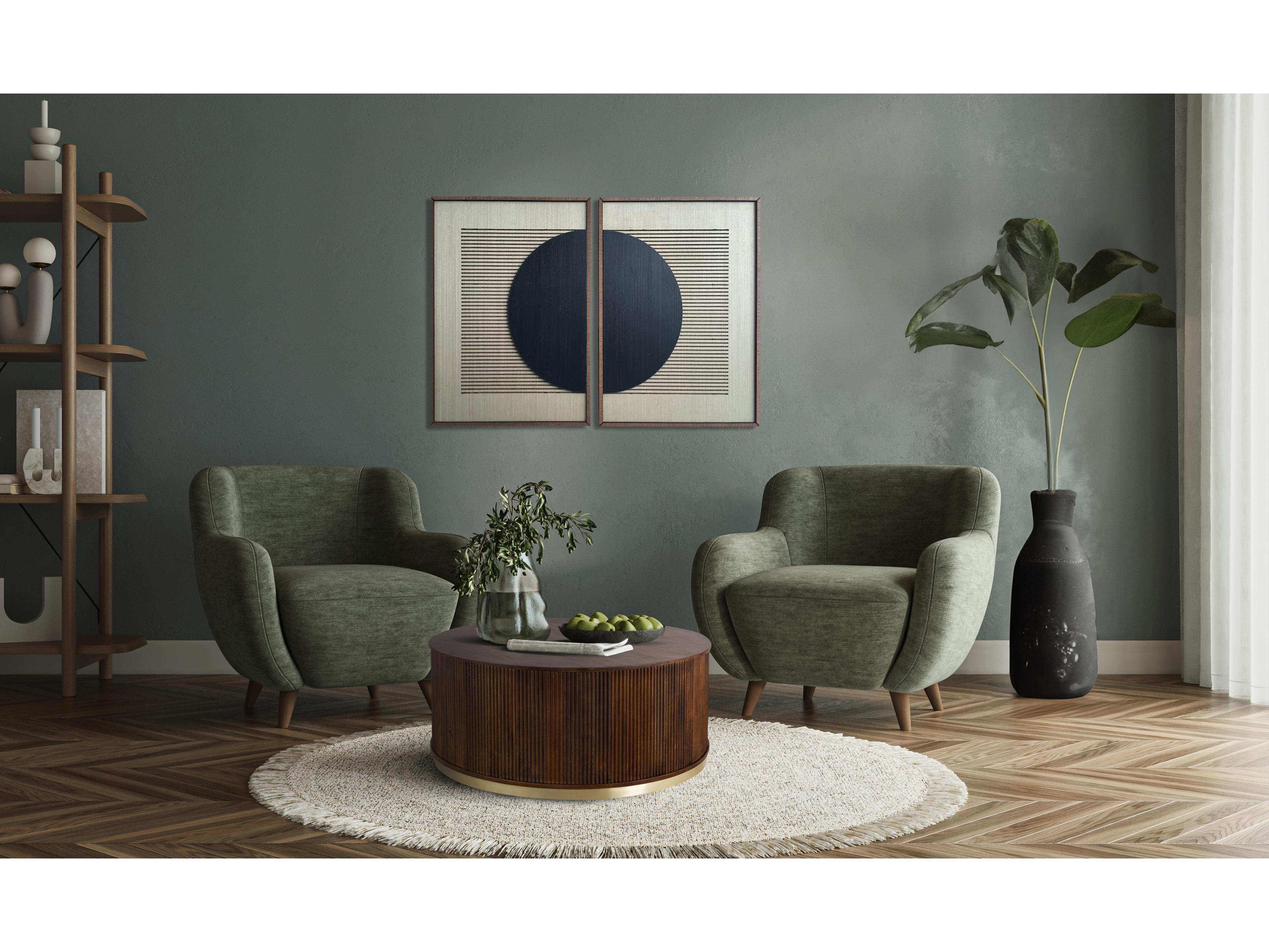Canarm Delaney Round Wood Coffee Table