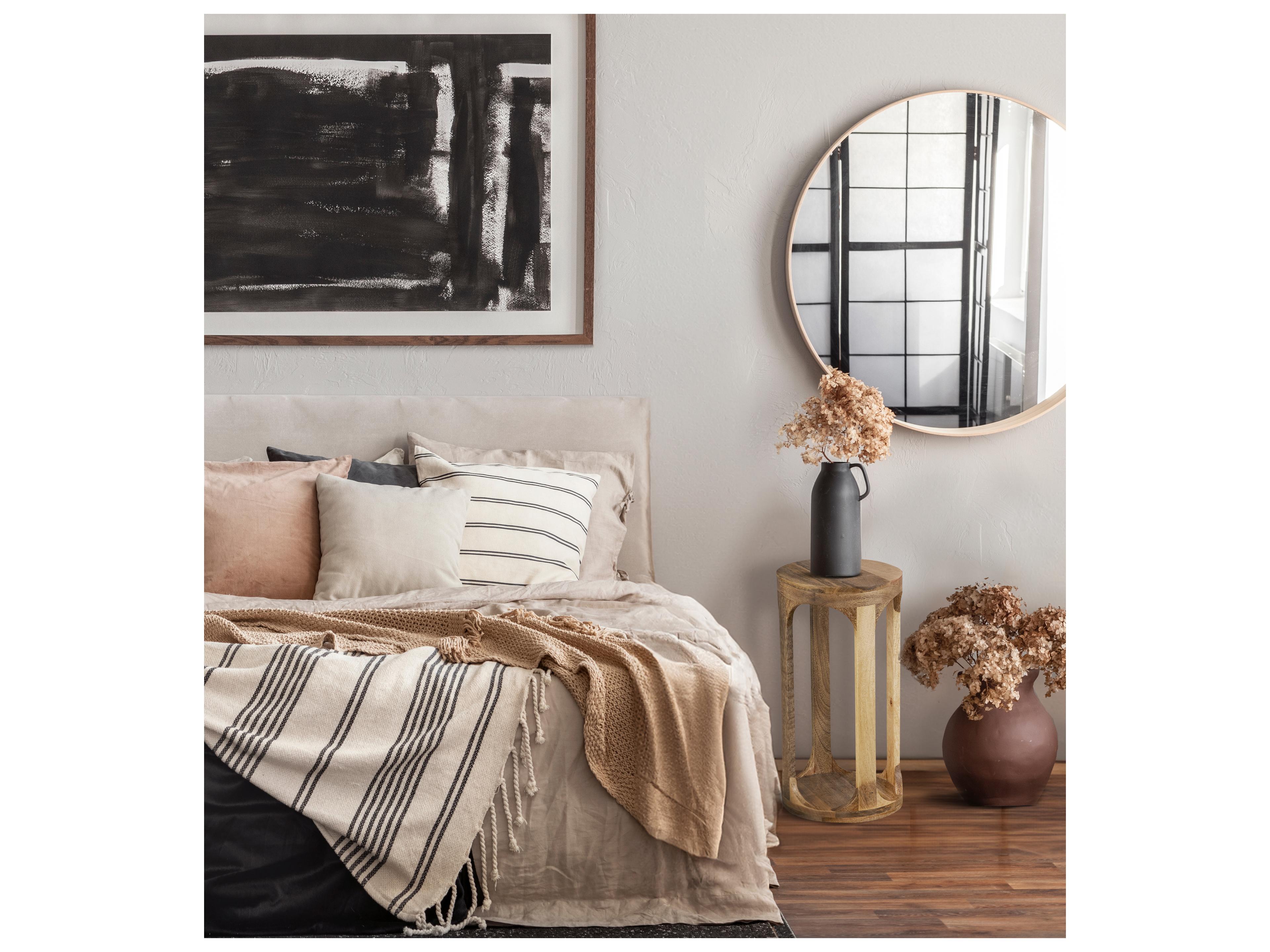 Canarm Lane Round Wood End Table