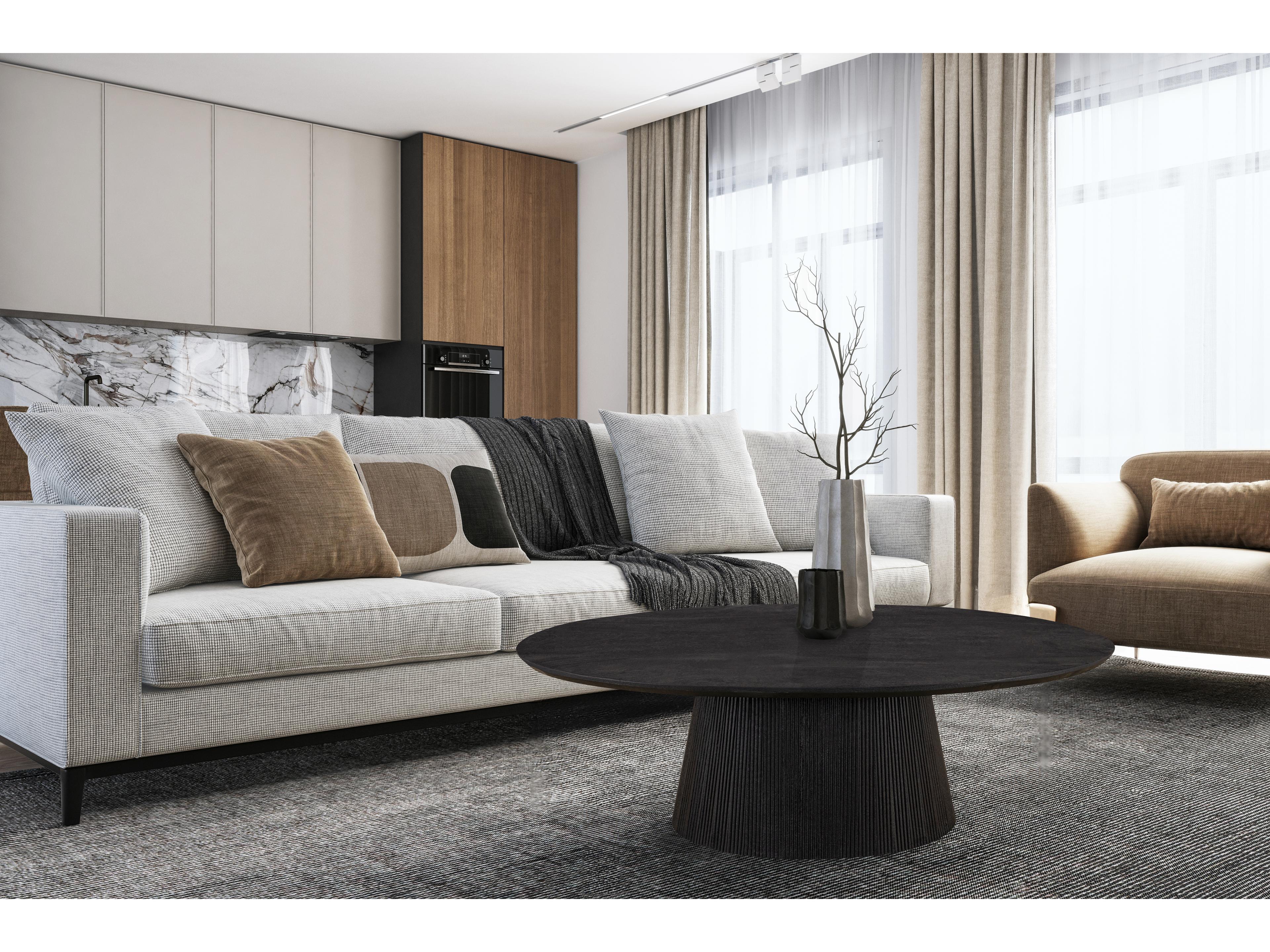 Canarm Madhy Oval Wood Coffee Table