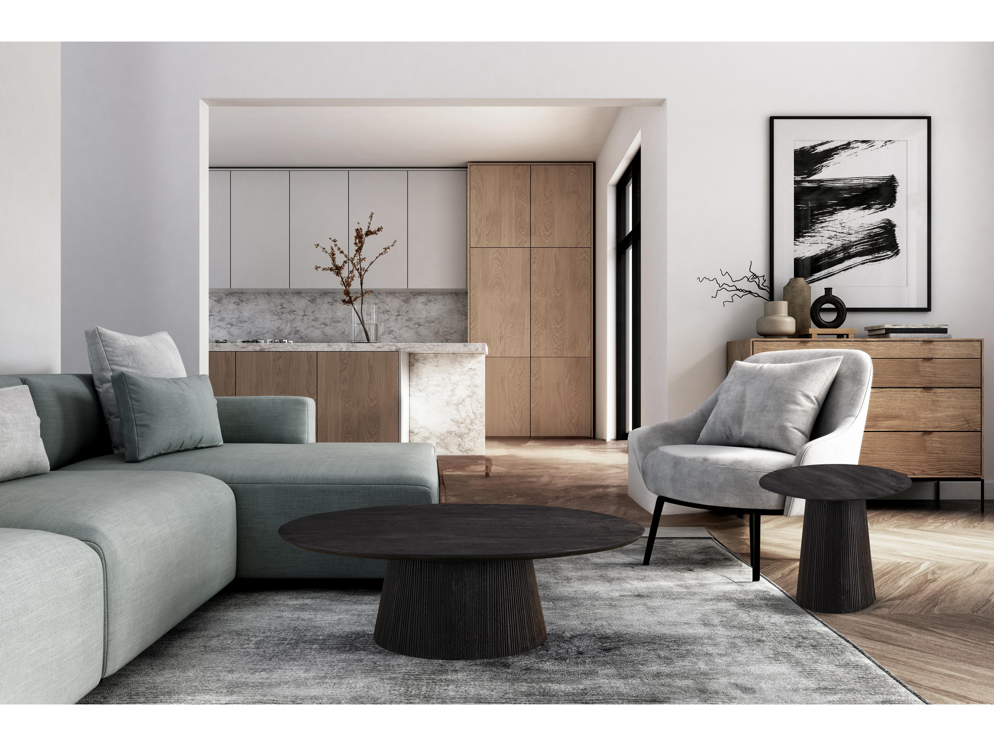 Canarm Madhy Oval Wood Coffee Table