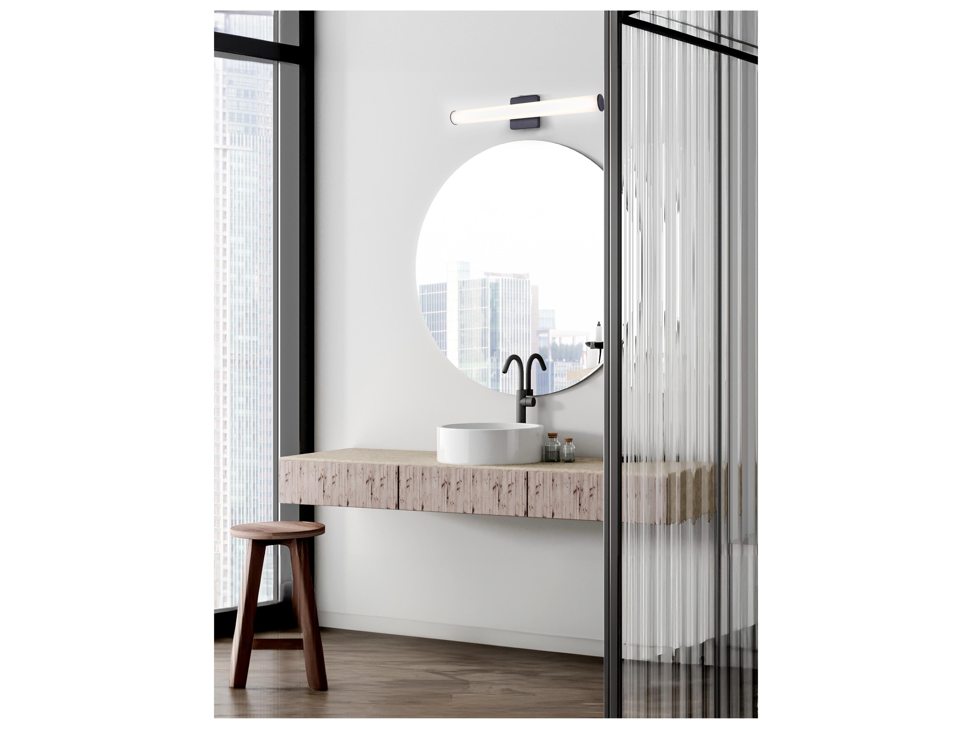 Canarm Osten 1 -light Black LED Vanity Light