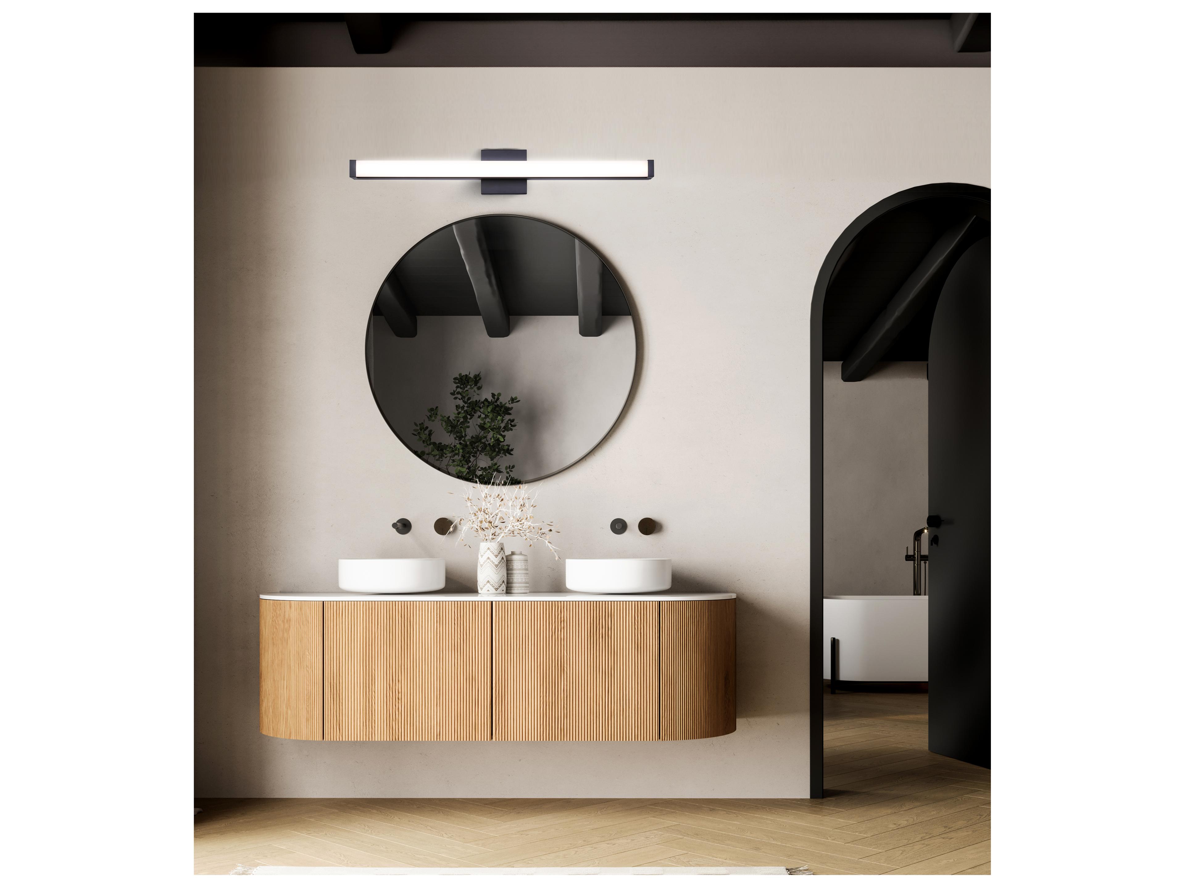 Canarm Jonah 1 -light Black LED Vanity Light